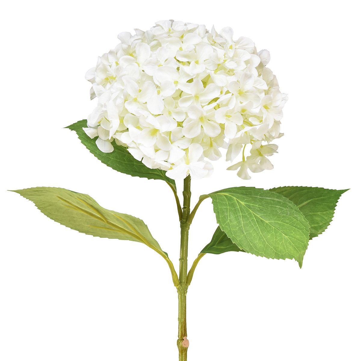Kunstblume Deko Schneeballhortensie Künstlich Weiß 65cm günstig online kaufen