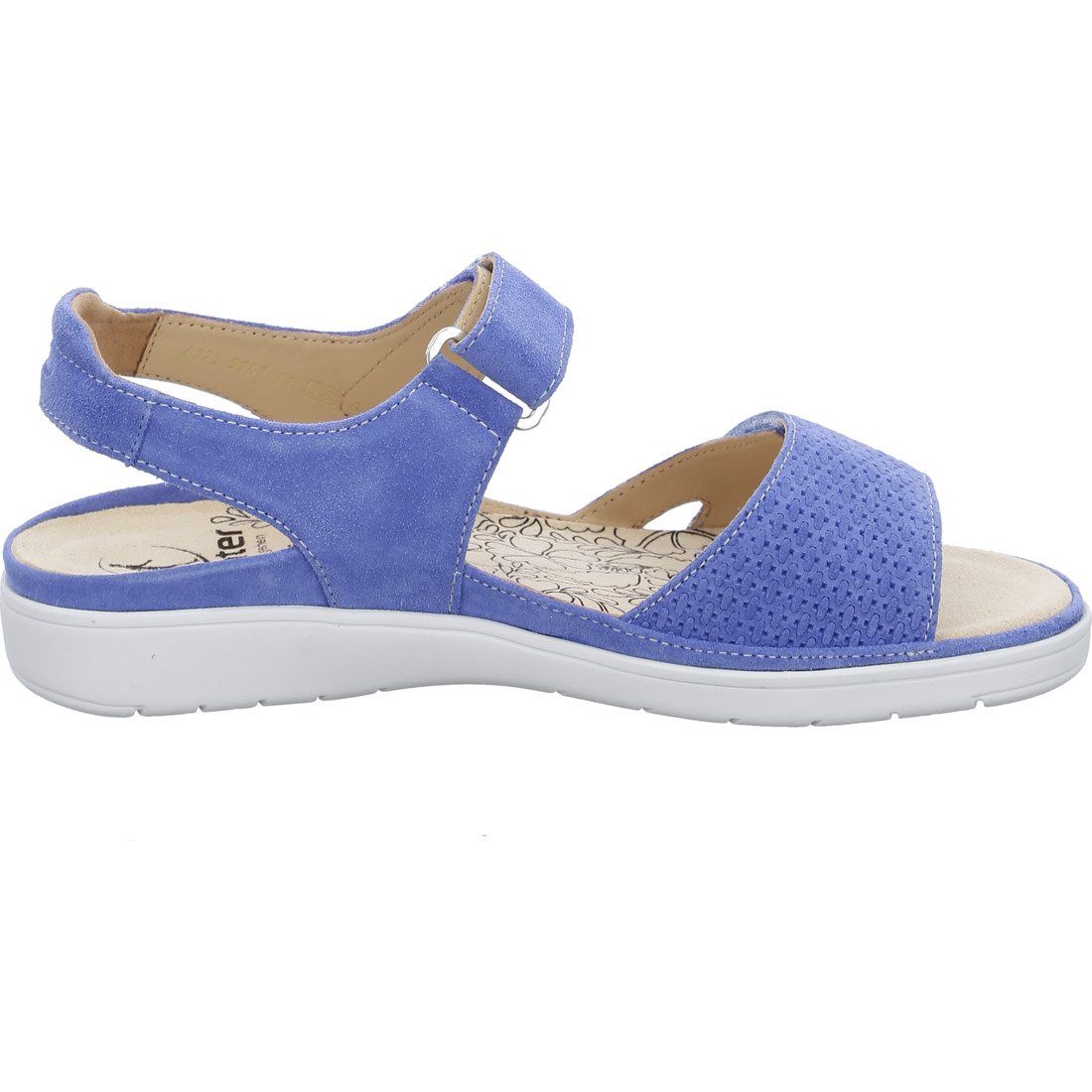 Ganter Ganter Schuhe, Sandalette blau Damen - 045840 Velours Gina Sandalette