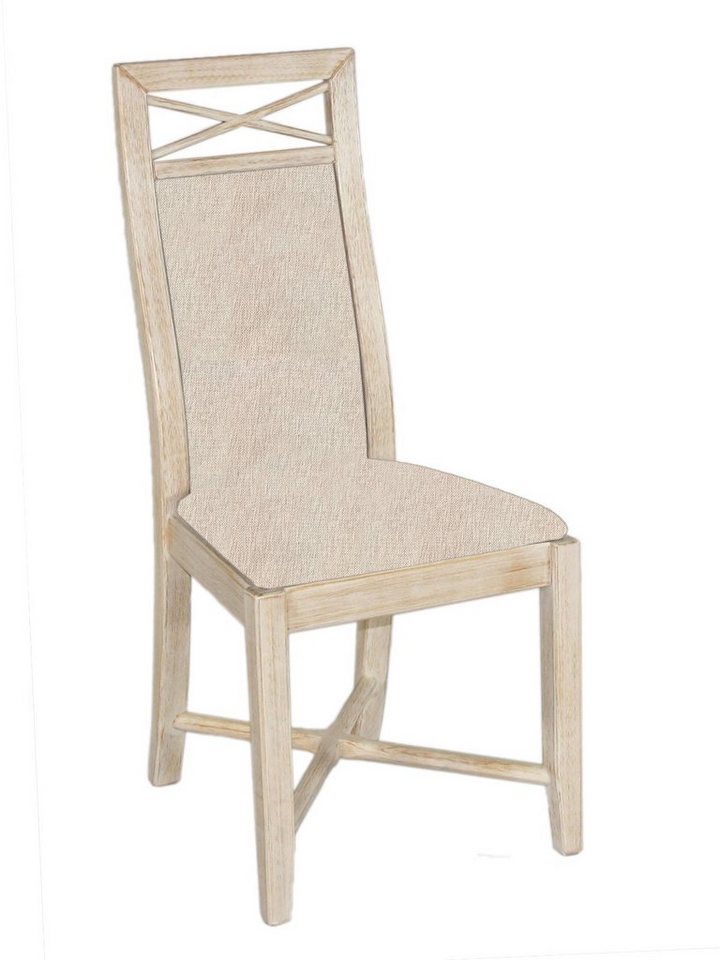 Casamia Esszimmerstuhl Esszimmer-Stuhl Sitz und Rücken gepolstert Pinie  massiv