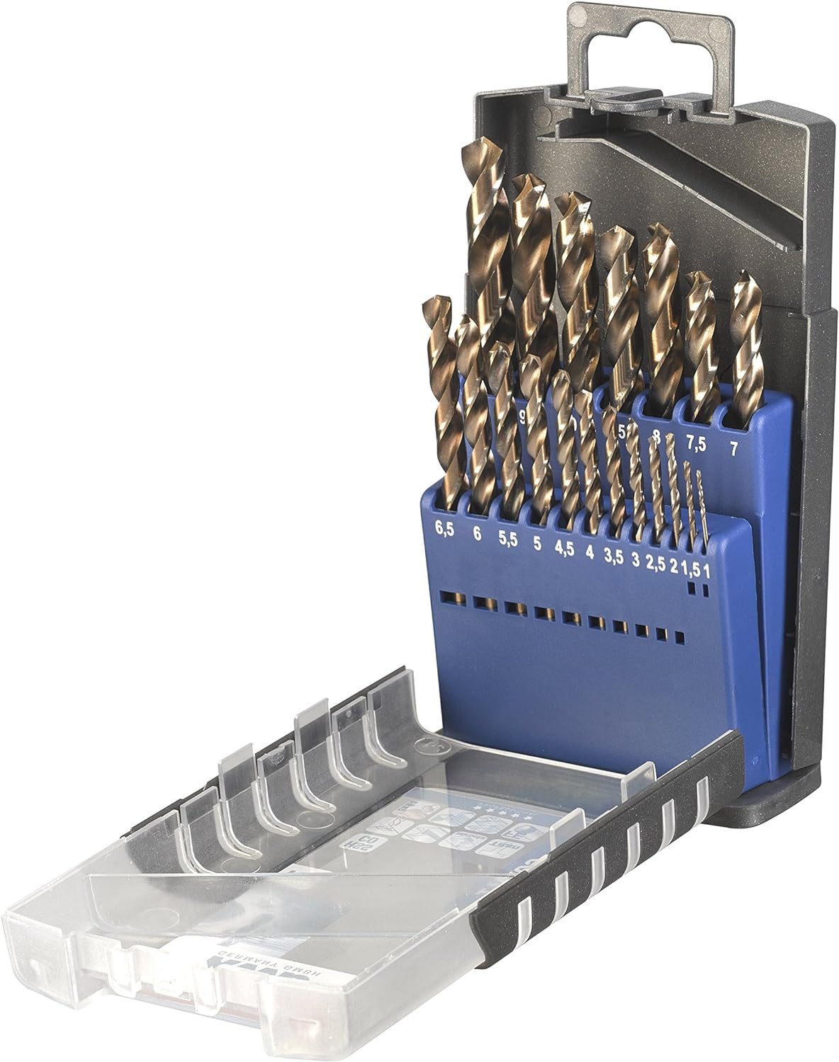 kwb Bohrer- und Bit-Set kwb Metallbohrer-Satz, HSS-E  Bohrer-Set, 19-teilig, Ø 1 mm - 10 mm i, kwb Metallbohrer-Satz, HSS-E 'Bohrer-Set, 19-teilig, Ø 1 mm - 10 mm in
