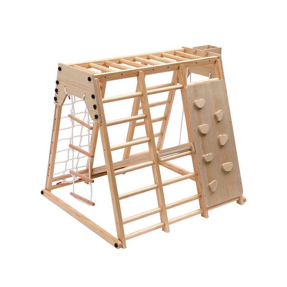 HOME DELUXE Klettergerüst Indoor Spielturm LIO, (inkl. Schaukel, Rutsche, K günstig online kaufen