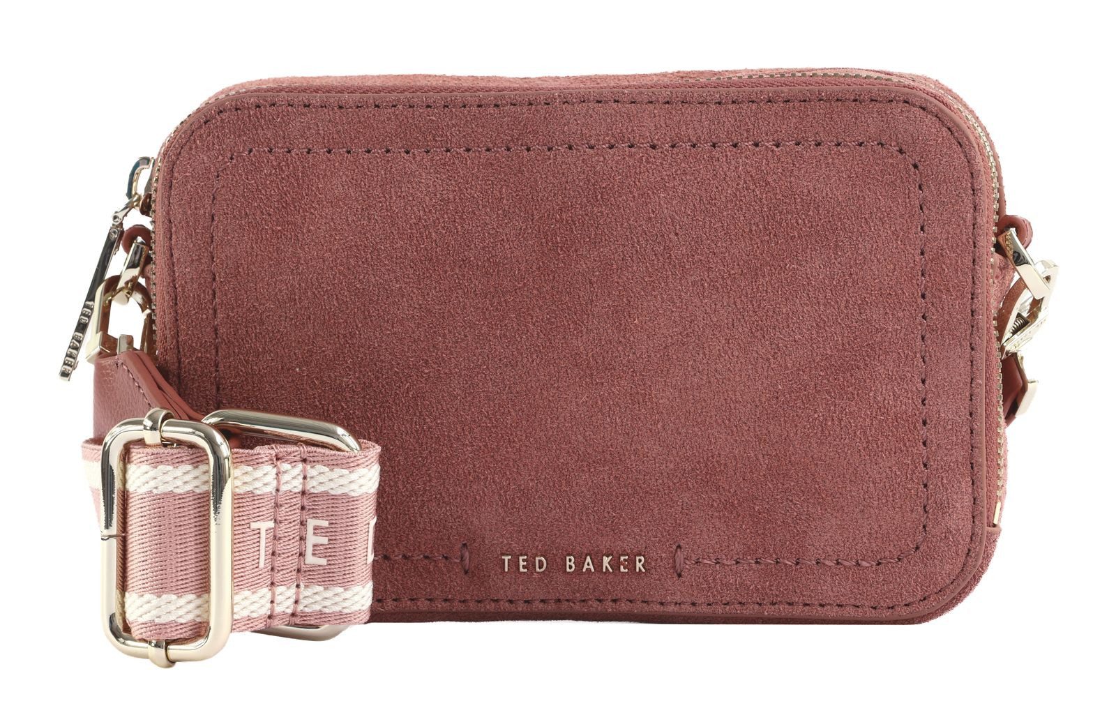 Ted Baker Umhängetasche Webbing Suede Crossbody Camera Bag, aus echtem Leder