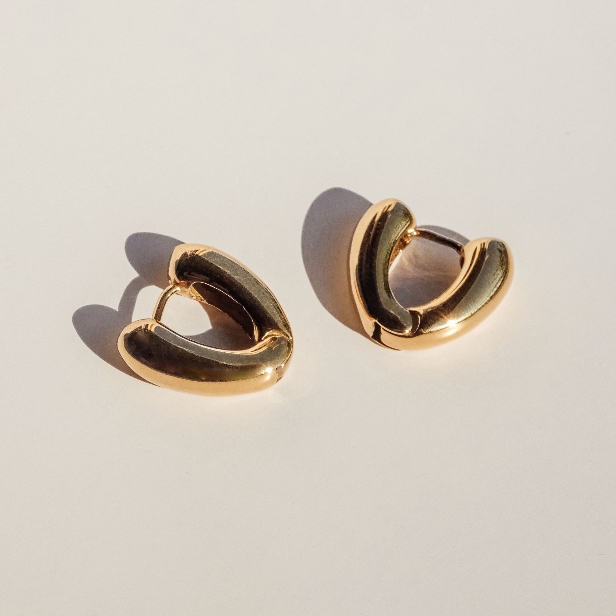 Echtzeit Paar Creolen Schmuck Geschenk Edelstahl Ohrringe The Modern Basic günstig online kaufen