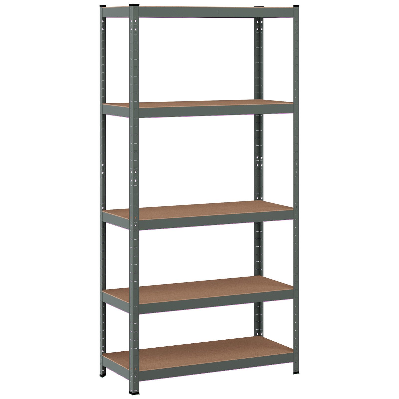 COSTWAY Schwerlastregal, 5 Ebenen, bis 175kg pro Ebenen, 180,5x90x40,5cm