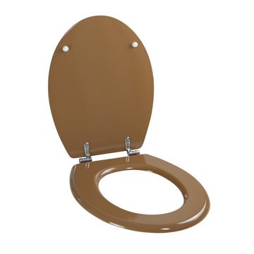Grafner WC-Sitz WC-Sitz aus MDF Tree Toilettensitz 10304, Außenmaße (L x B): ca. 43 x 36,5 cm