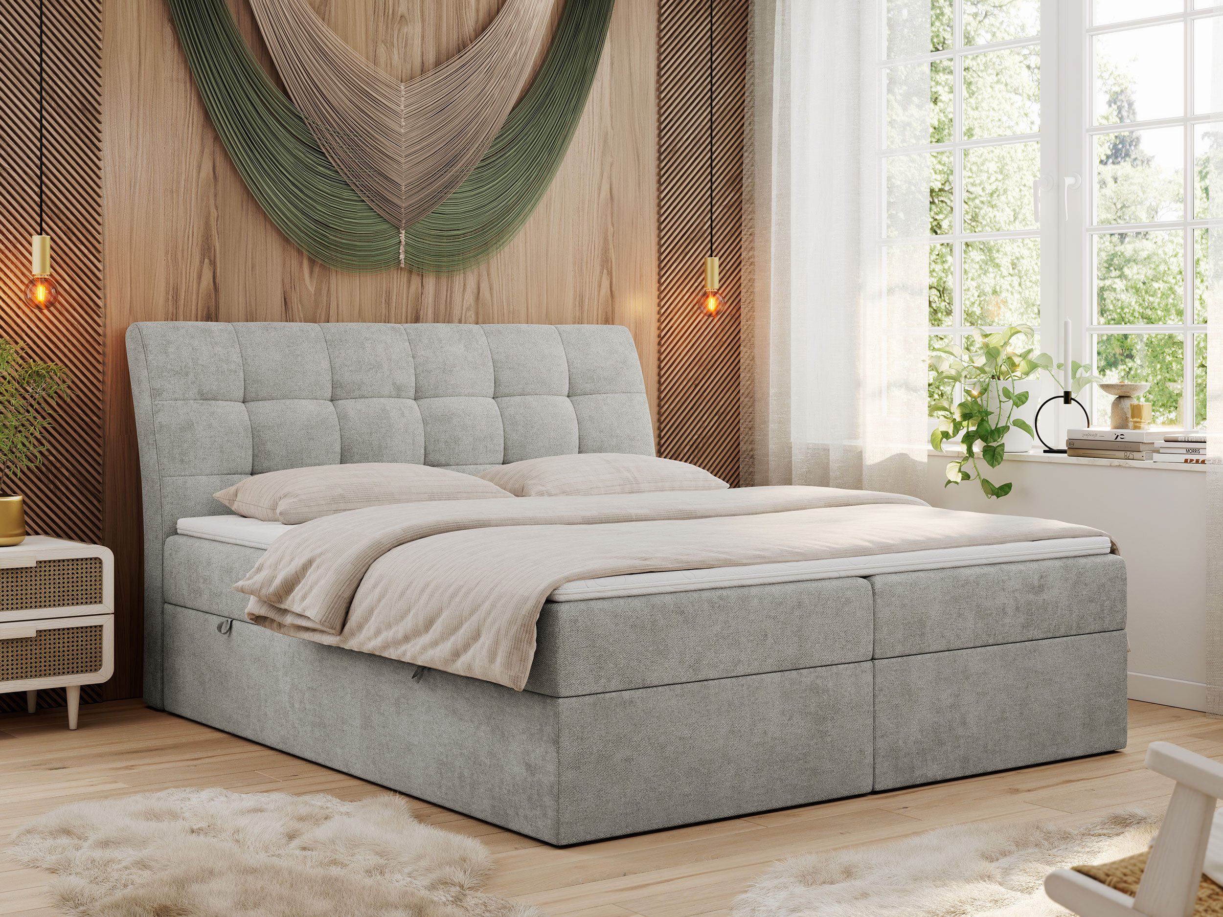 MKS MÖBEL Boxspringbett DIEGOS (Set, Topper günstig online kaufen
