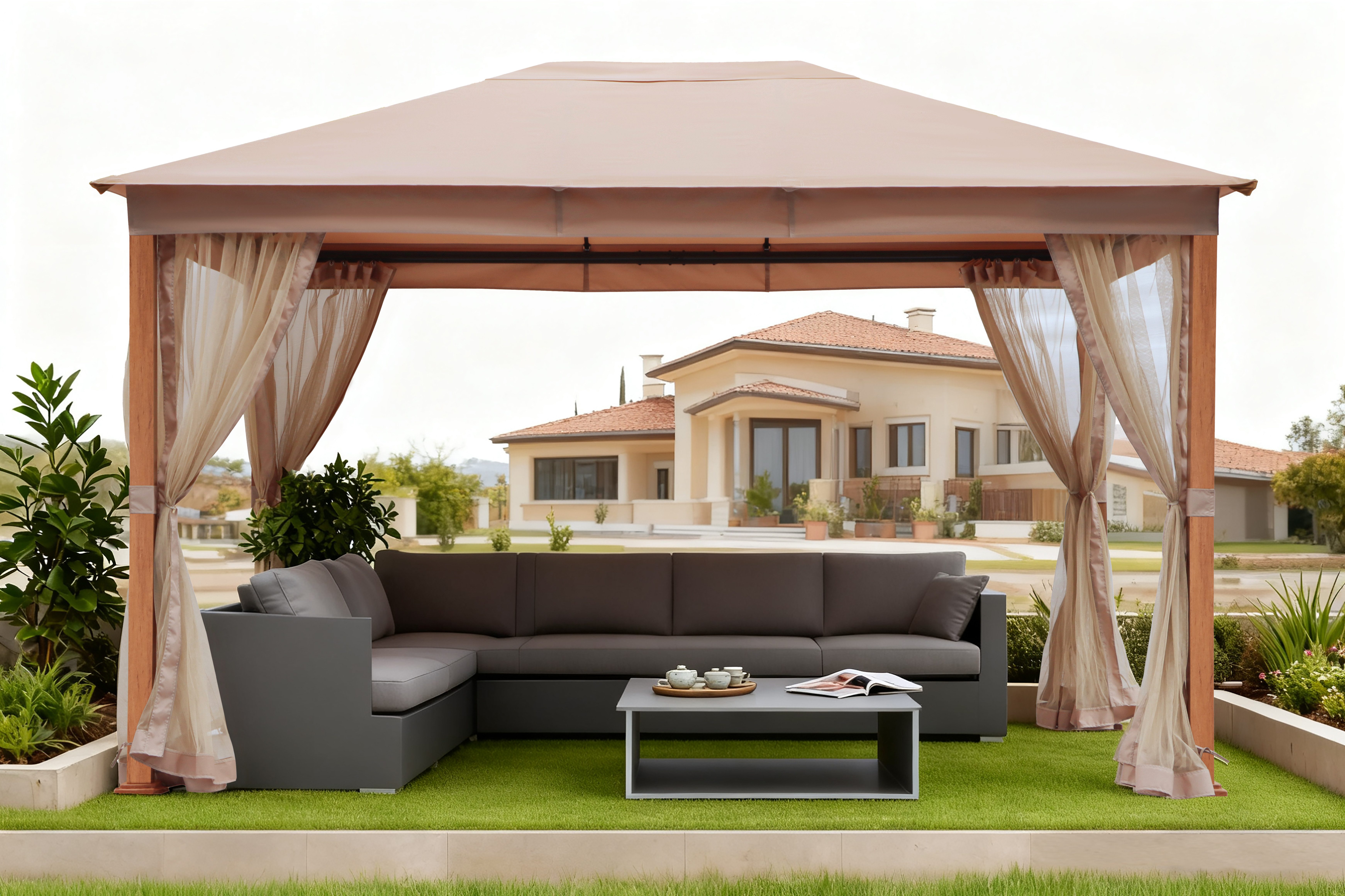 KONIFERA Pavillon Sevilla, mit 4 Seitenteilen, verschiedene Größen