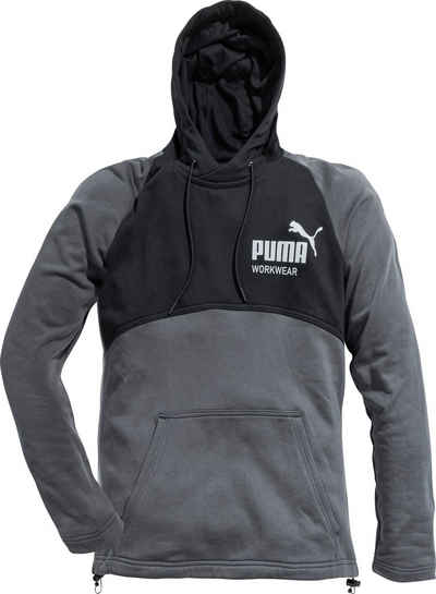 PUMA Workwear Hoodie CHAMP gefütterte Kapuze, Kangaroo-Tasche, verstellbarer Saum