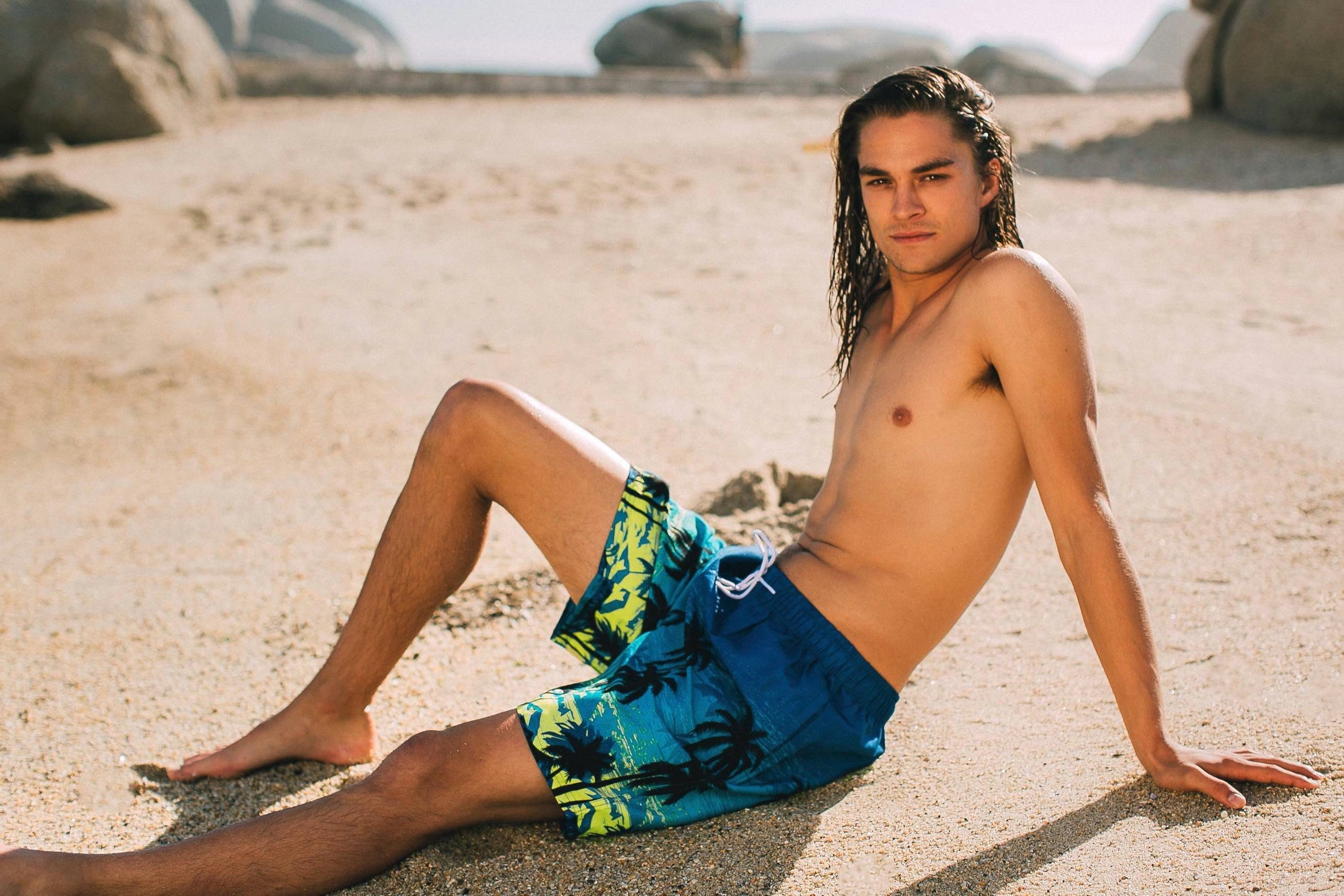 Luvanni Badehose Badehose Herren Schnelltrocknende Beachshorts 439 Badeshor günstig online kaufen