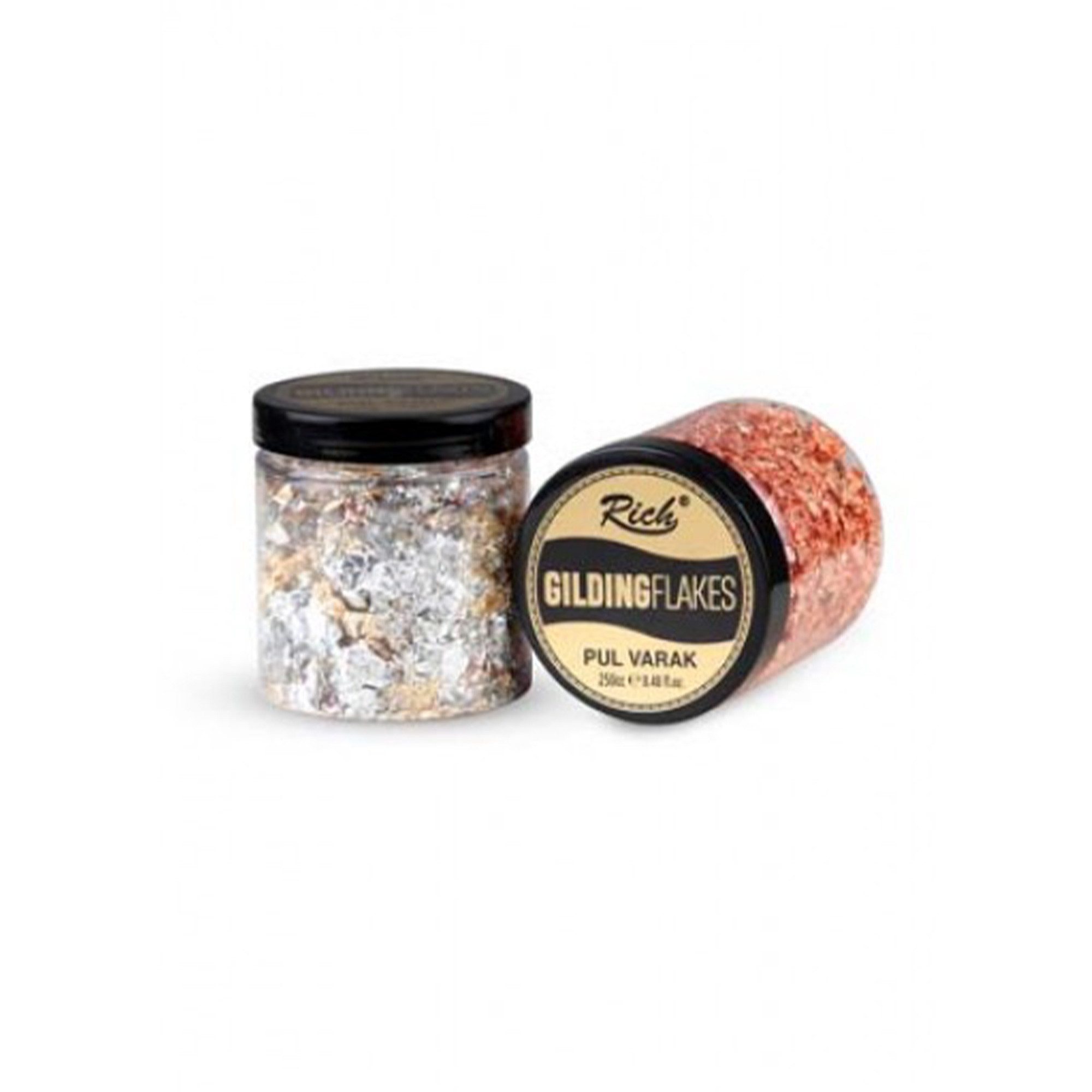 RICH Bastelfarbe Rich Gilding Flakes Metallic Deko-Flocken - 250 ml