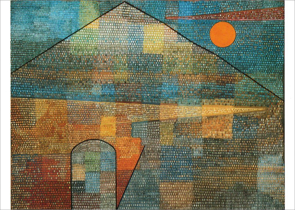 Postkarte Kunstkarte Paul Klee "Ad Parnssum"