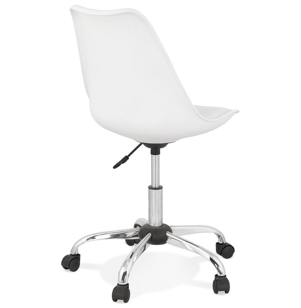 Schreibtischstuhl Textile KADIMA Weiss DESIGN (white,chrome) Weiß AMI Bürostuhl