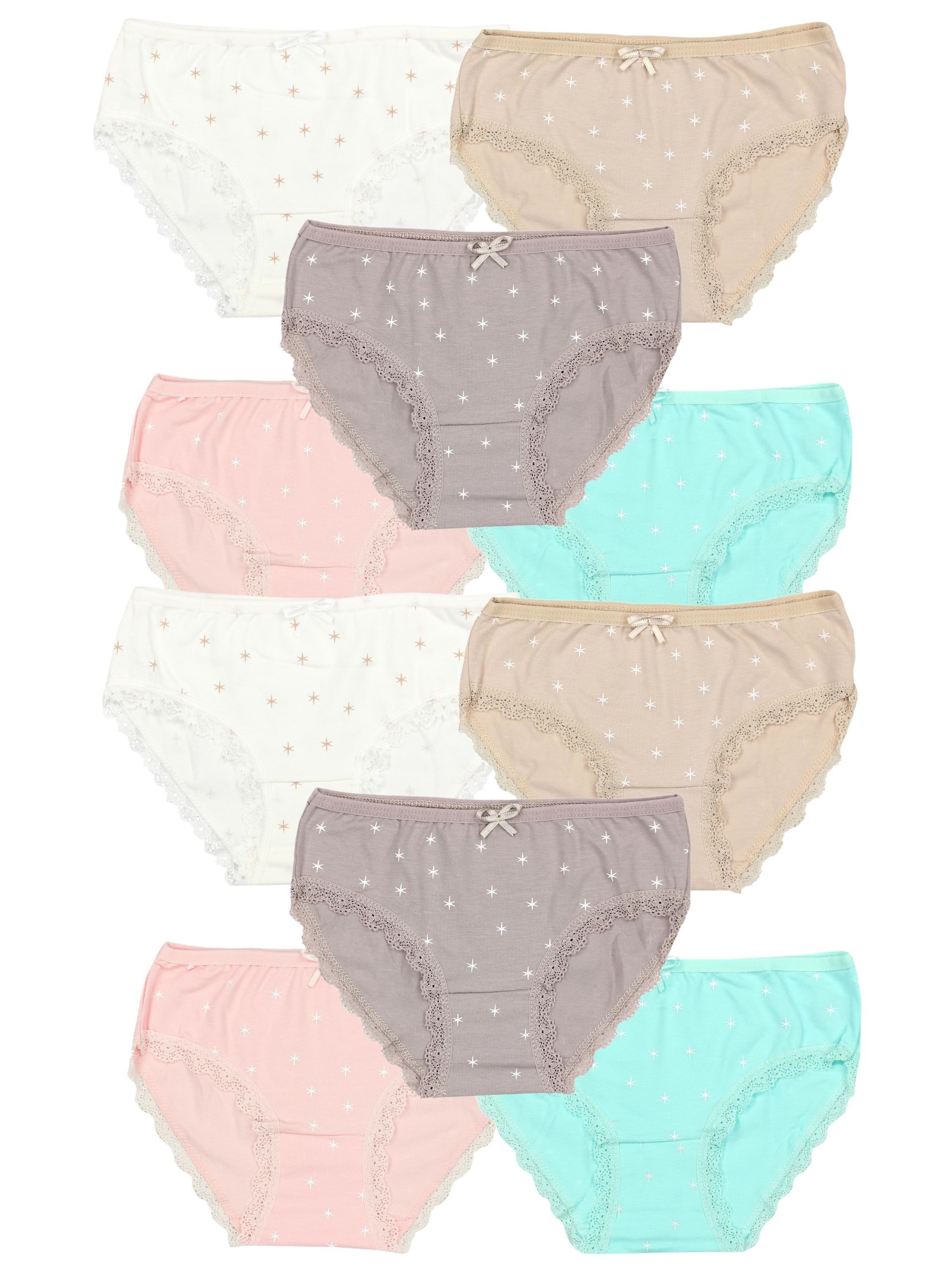 TupTam Slip TupTam Mädchen Slips mit Aufdruck 10er Pack