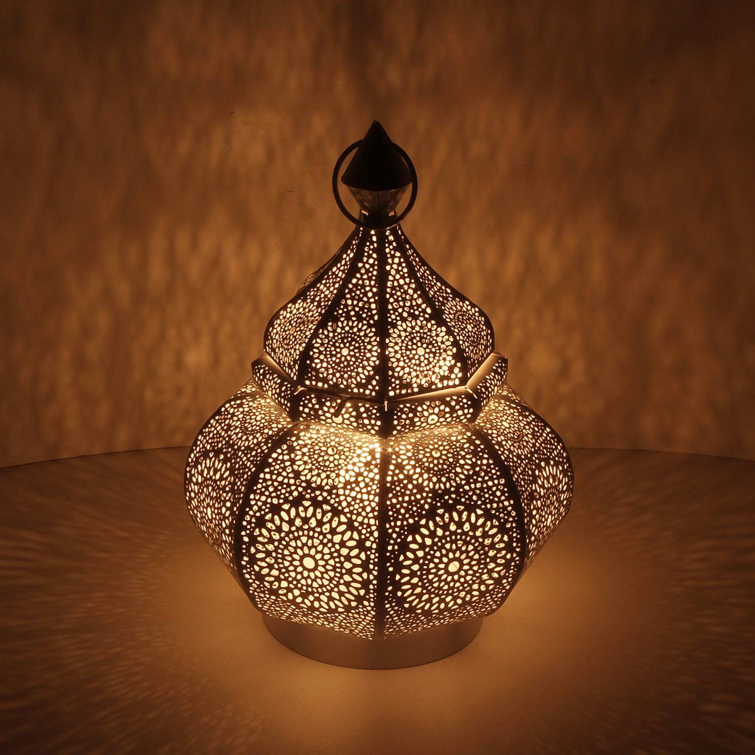 Casa Moro Bodenwindlicht Orientalisches Windlicht hängend Hochzeit Ramadan LN2060 Feier Laterne für Tischlaterne Deko Gartenlaterne, Anida Schöne oder Geschenk, Weihnachten gold Metall, aus Marokkanische stehend, 30cm