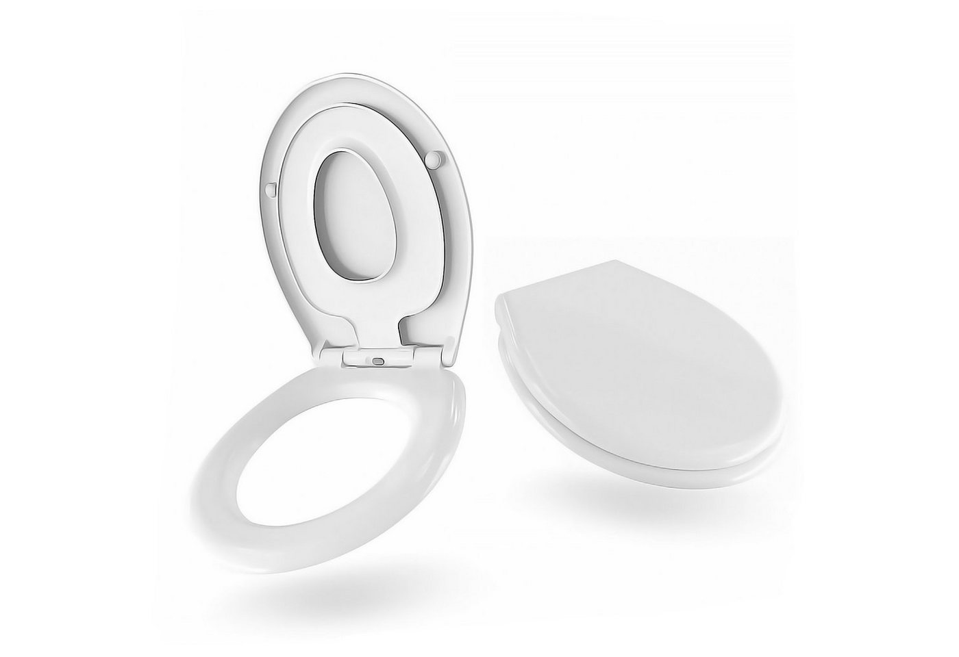 Thumbnail - BigDean Kinder-WC-Sitz Toilettendeckel mit Kindersitz hochklappbar abnehmbar Absenkautomatik