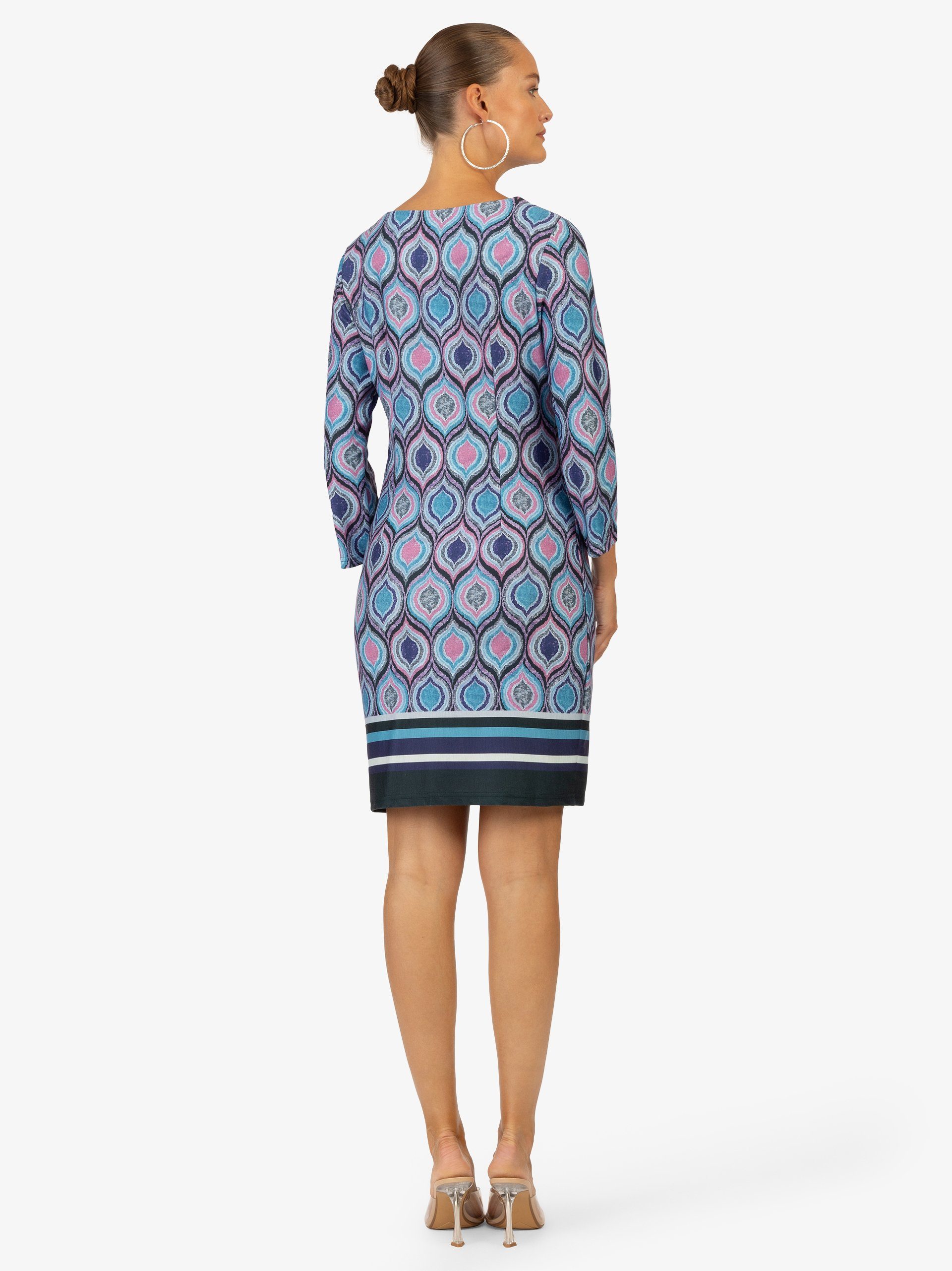 Apart Minikleid APART Kleider mit blau-multicolor Lange Ärmel