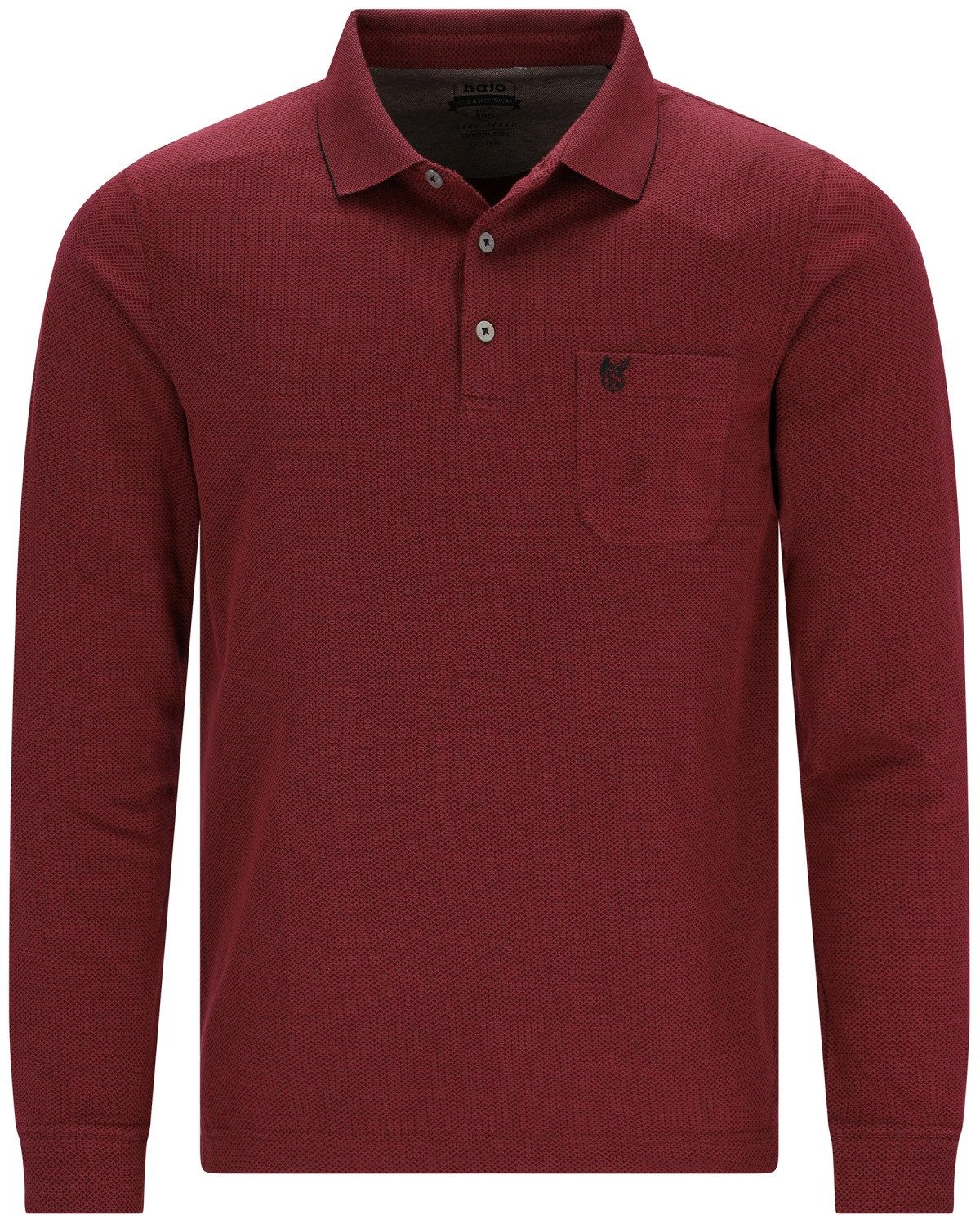 Hajo Langarm-Poloshirt