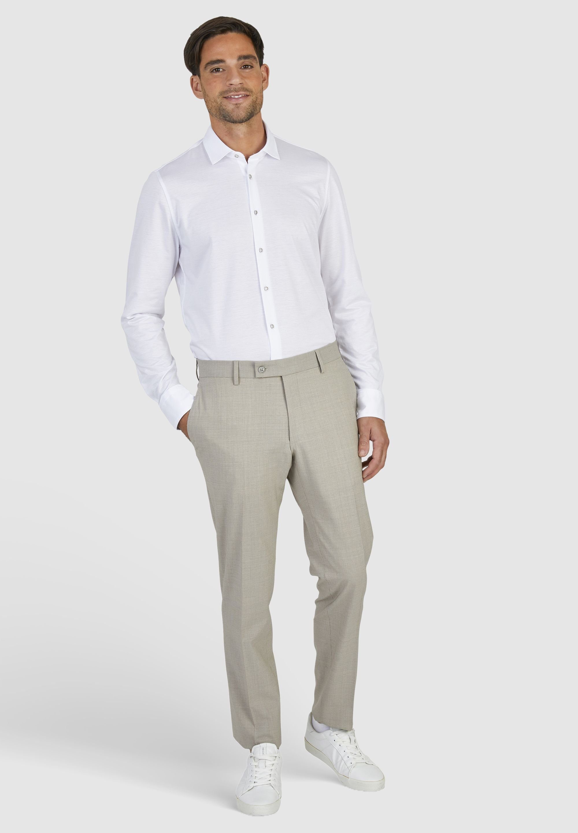 HECHTER PARIS Anzughose (1-tlg) Hochwertiges Material mit Wolle und Stretch-Anteil