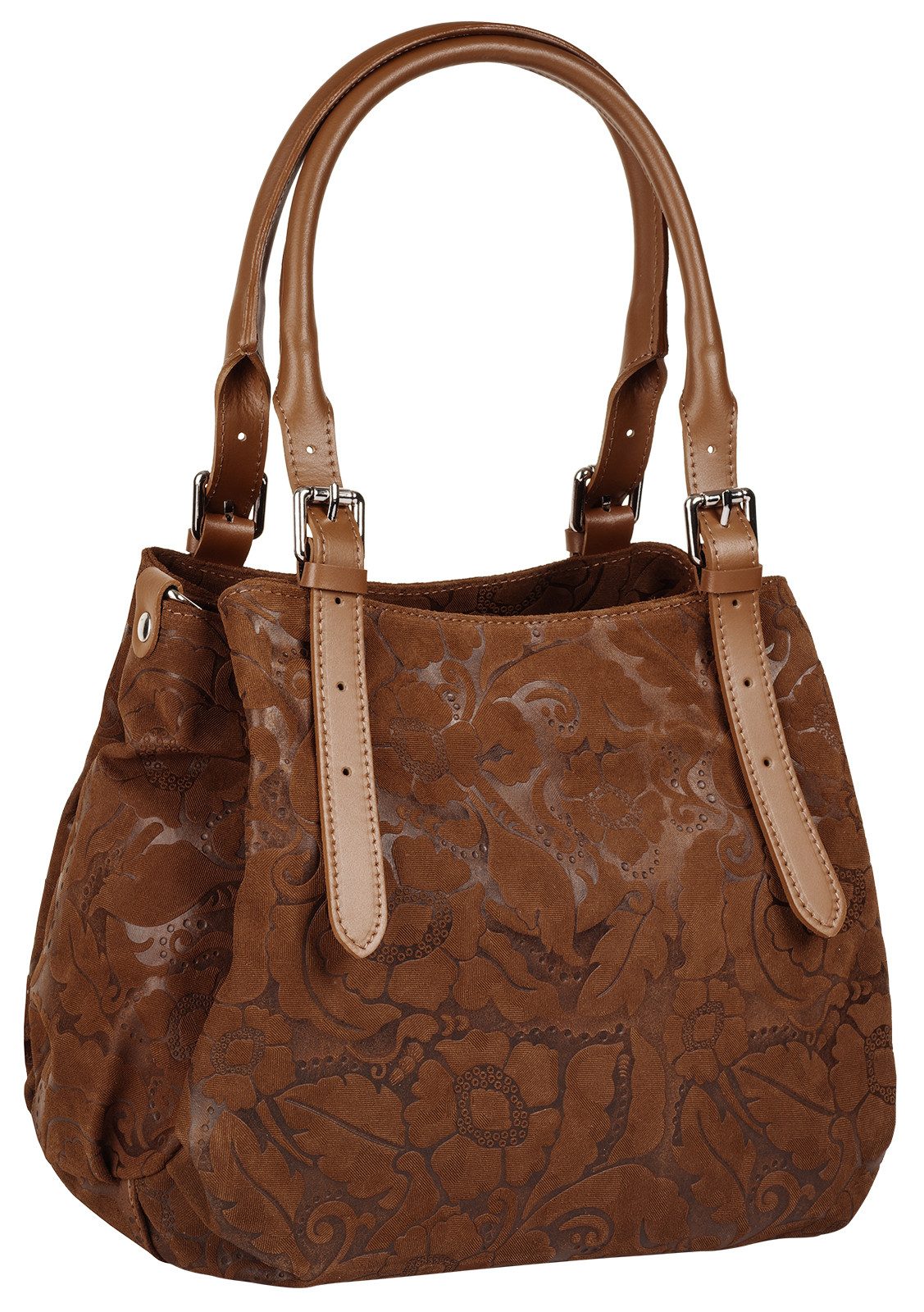 Samantha Look Henkeltasche, echt Leder, Made in Italy