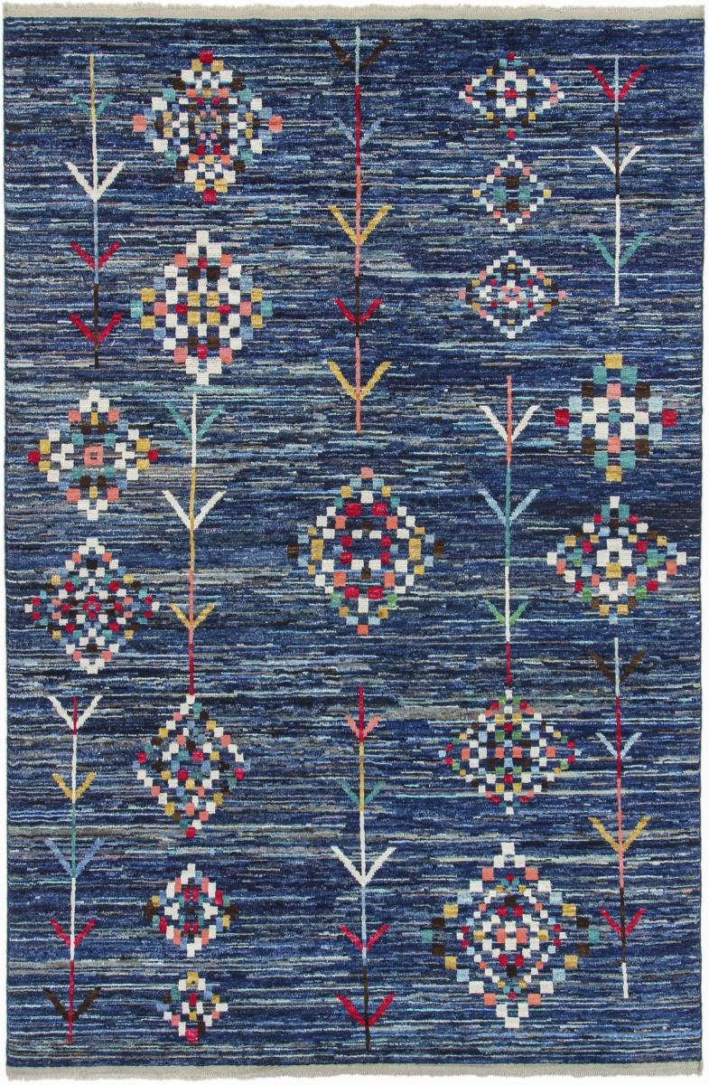 Orientteppich Berber Ghashghai 199x306 Handgeknüpfter Moderner Orientteppich, Nain Trading, rechteckig, Höhe: 10 mm