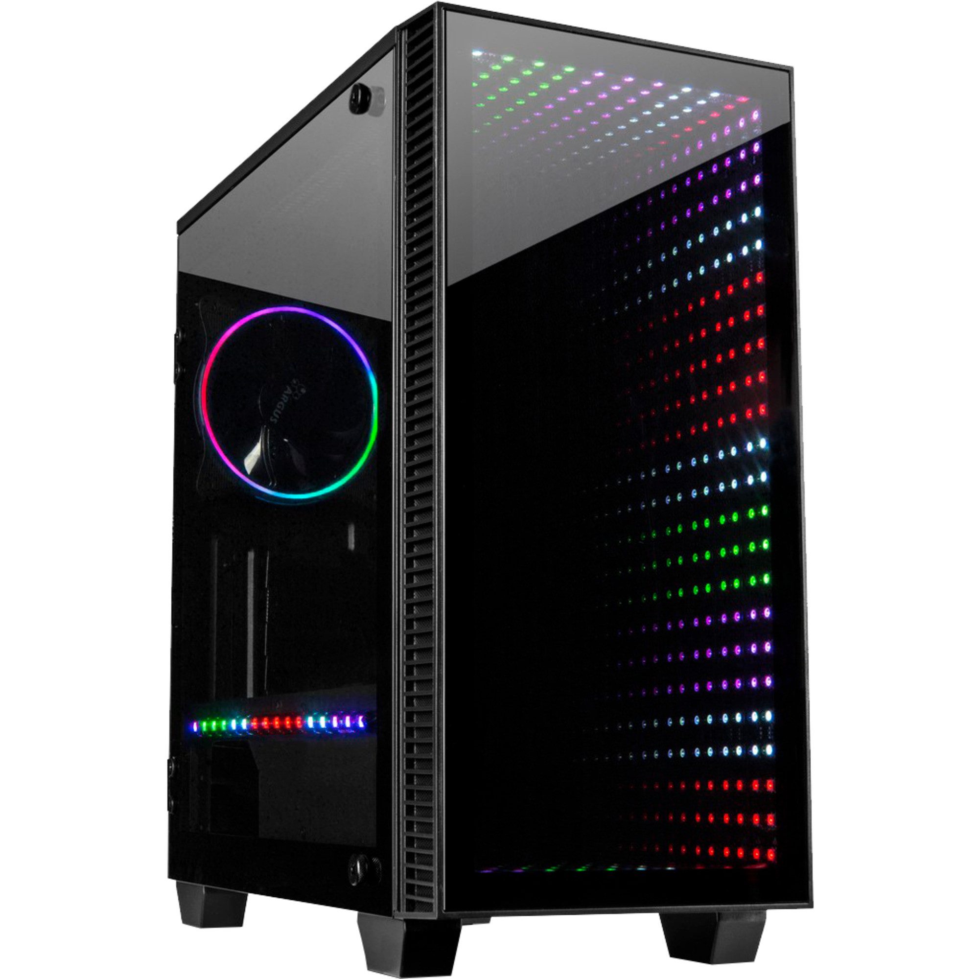 PC-Gehäuse Inter-Tech X-608 Infinity Micro Infinity-Mirror