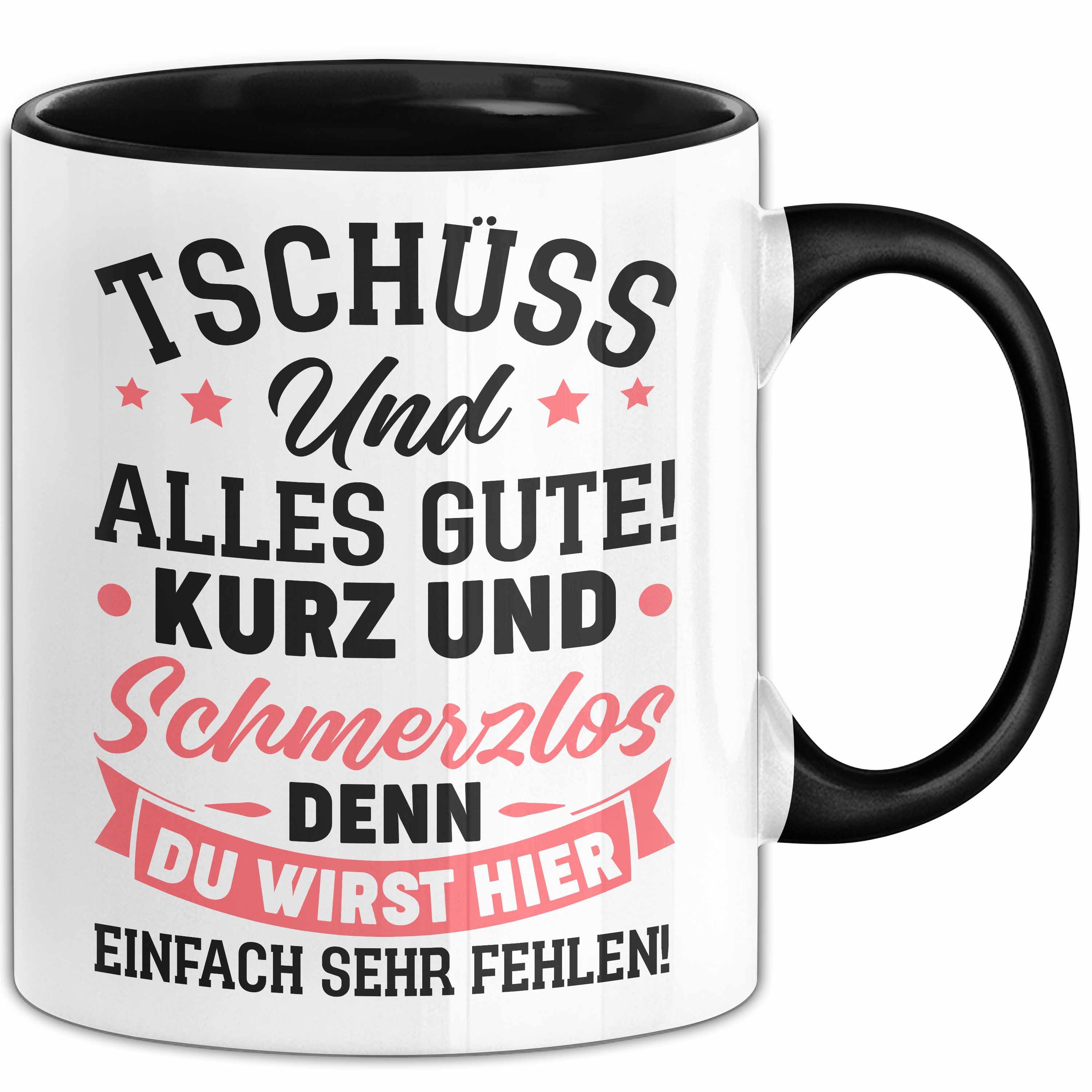 Trendation Tasse Jobwechsel Tasse Geschenk Tschüss Und Alles Gute Neuer Job Abschiedsge