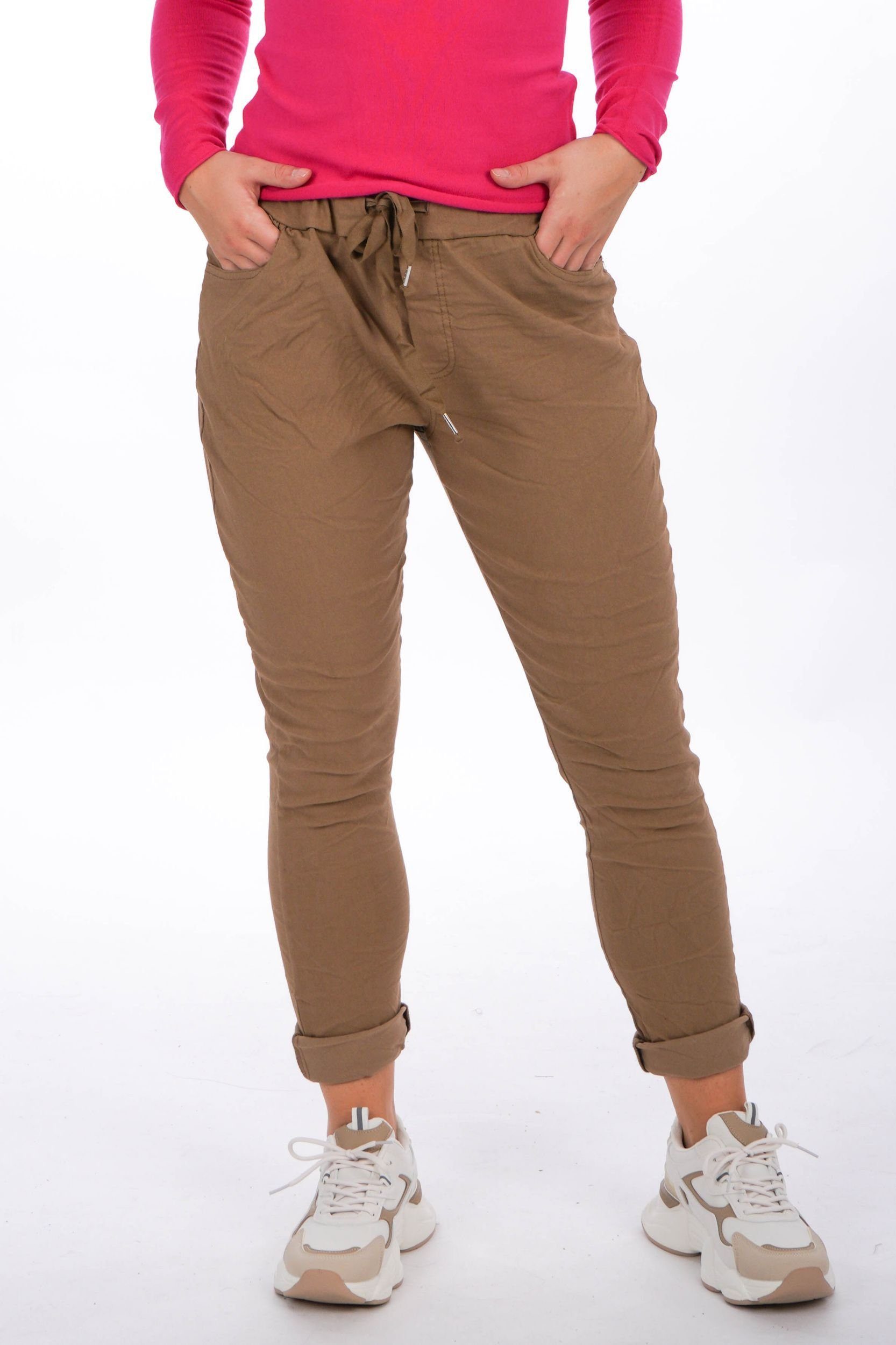 La Strada Stretch-Hose im Knitter-Look günstig online kaufen