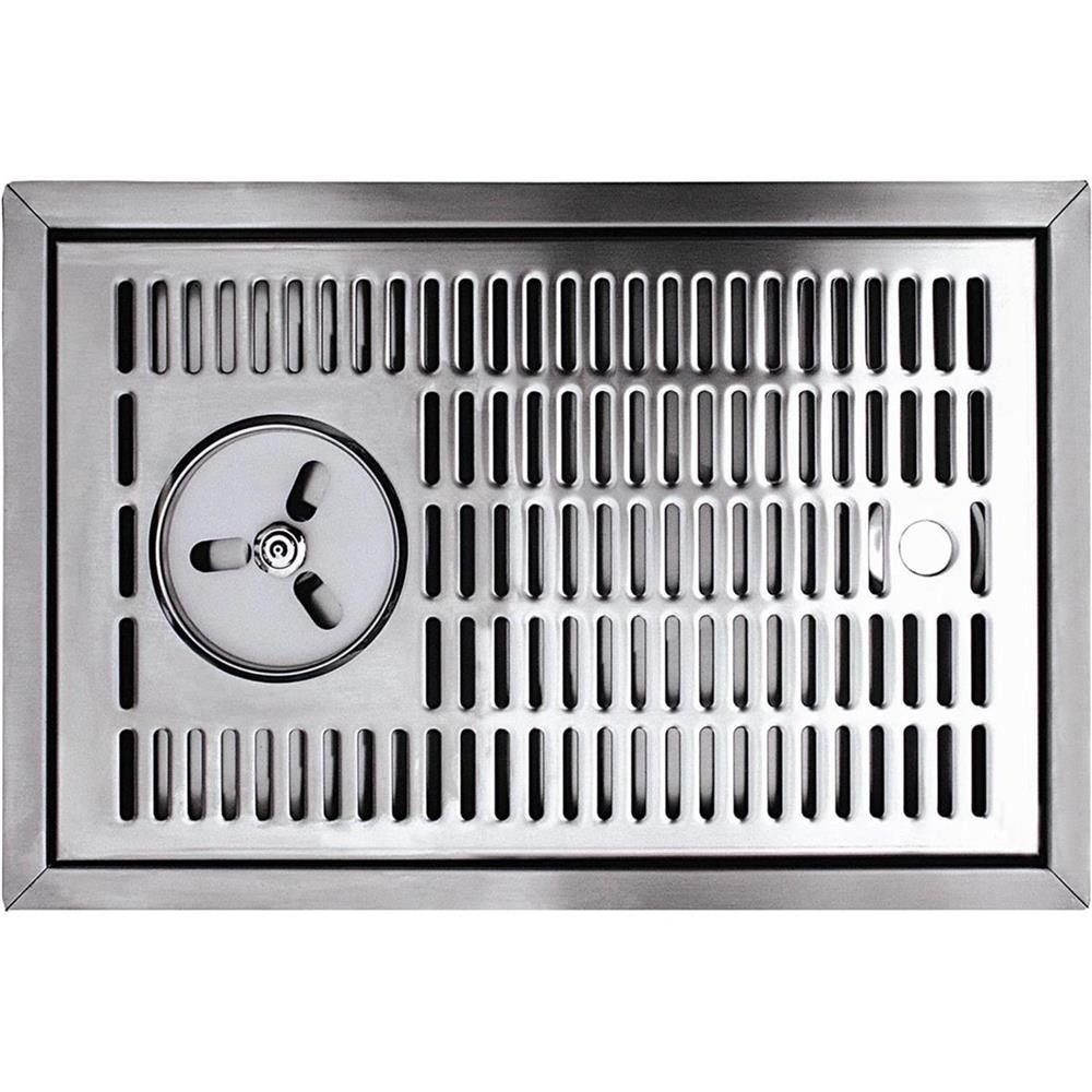 BieTal Zapfanlage BieTal® Abtropfblech Tropfkasten 44,5x28cm zum Einbau mit Gläserdusche