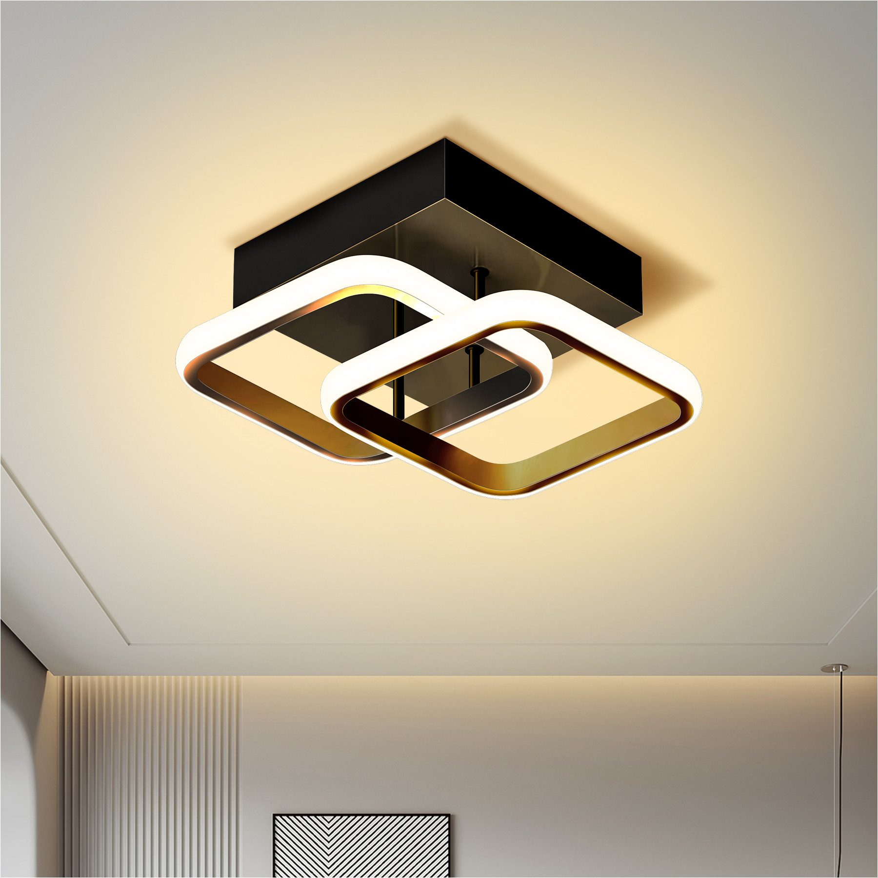 Senmudi Deckenleuchte Deckenlampe,Modern led deckenleuchte,28cm,12W, 6000K, günstig online kaufen