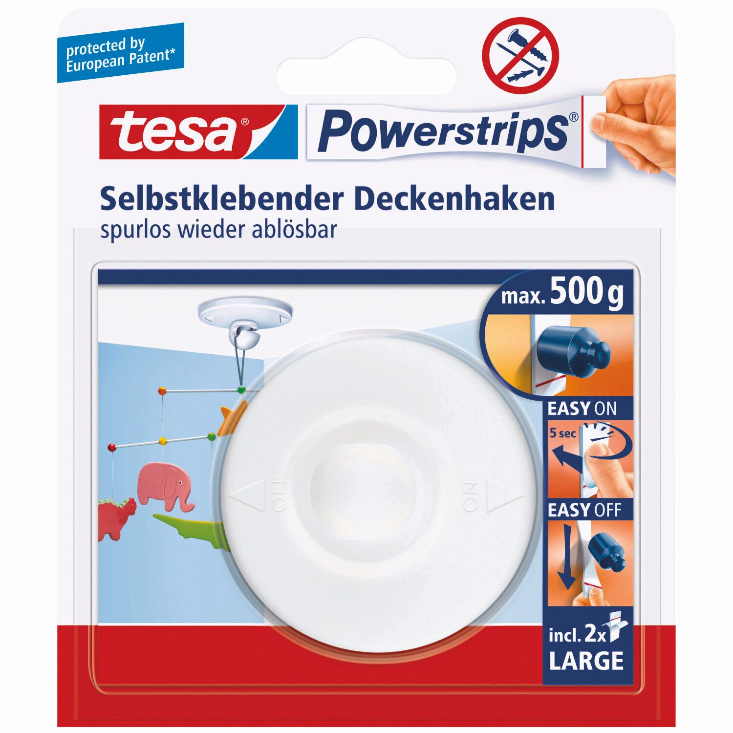 Klebehaken Powerstrips Deckenhaken