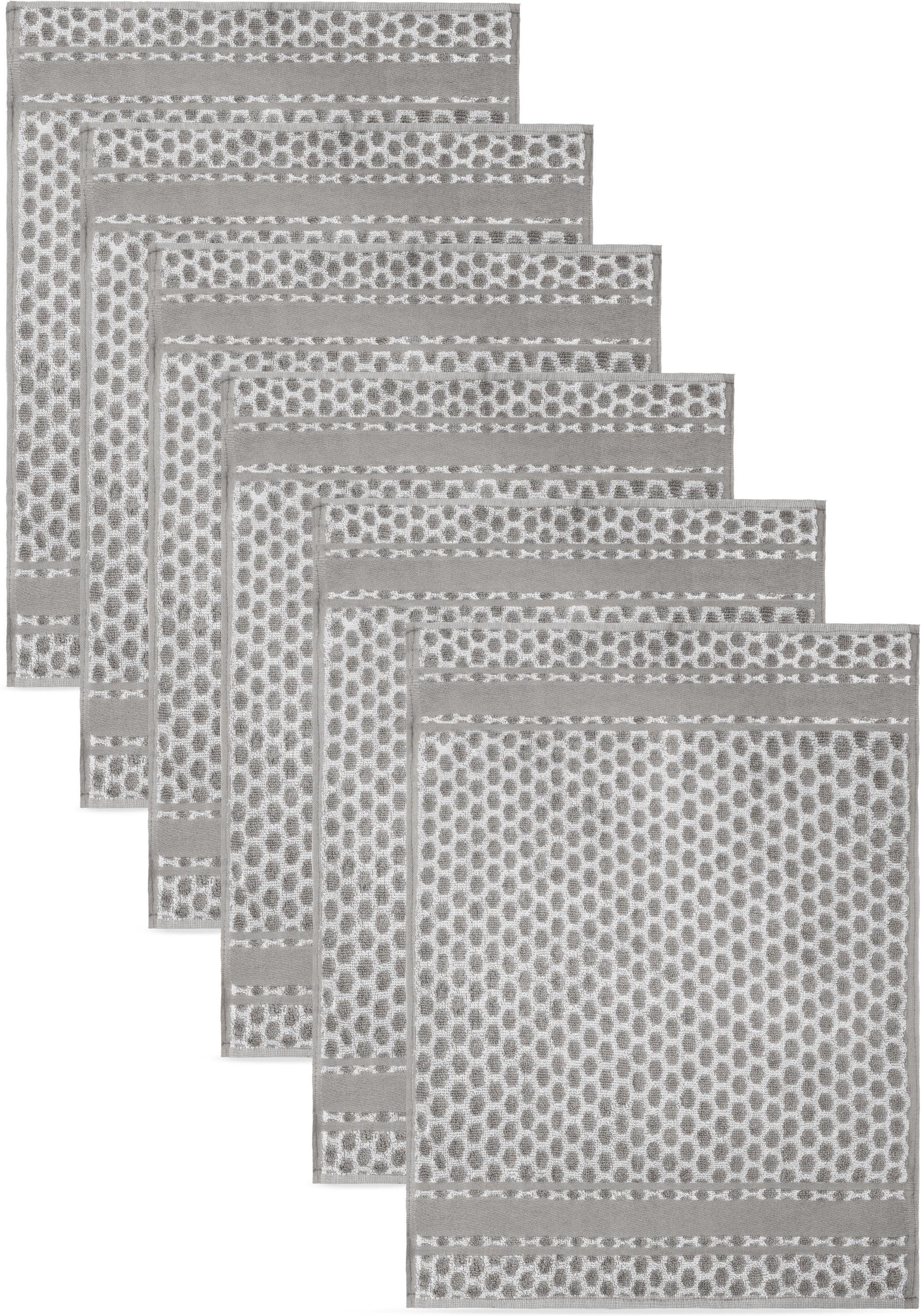 Aspero Geschirrtuch 6 Frottee Baumwoll Geschirrtücher, saugstarke Geschirrh günstig online kaufen