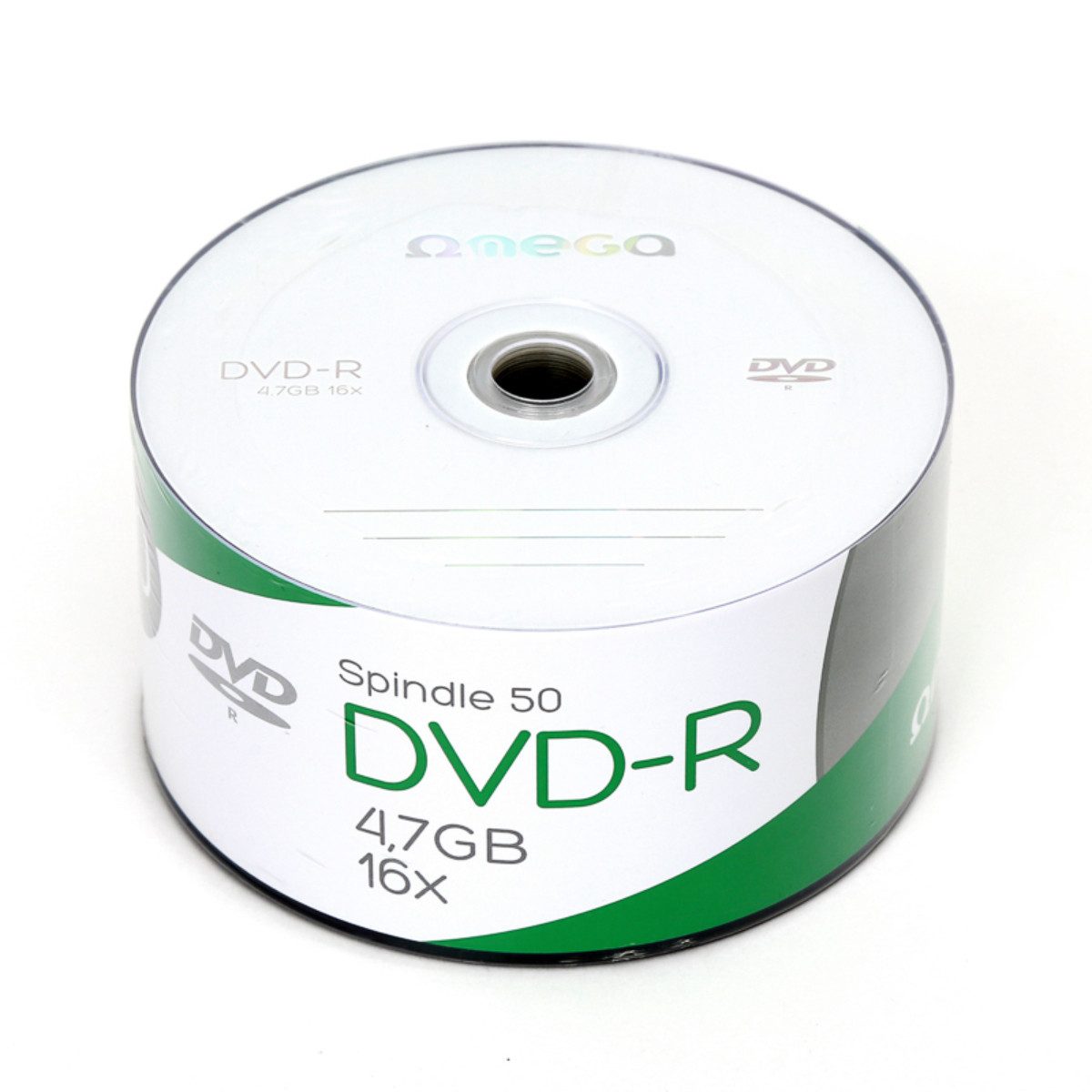 Omega DVD-Rohling OMD1650S-, 50er Spindel, 4,7 GB pro Disc und bis zu 16x Schreibgeschwindigkeit