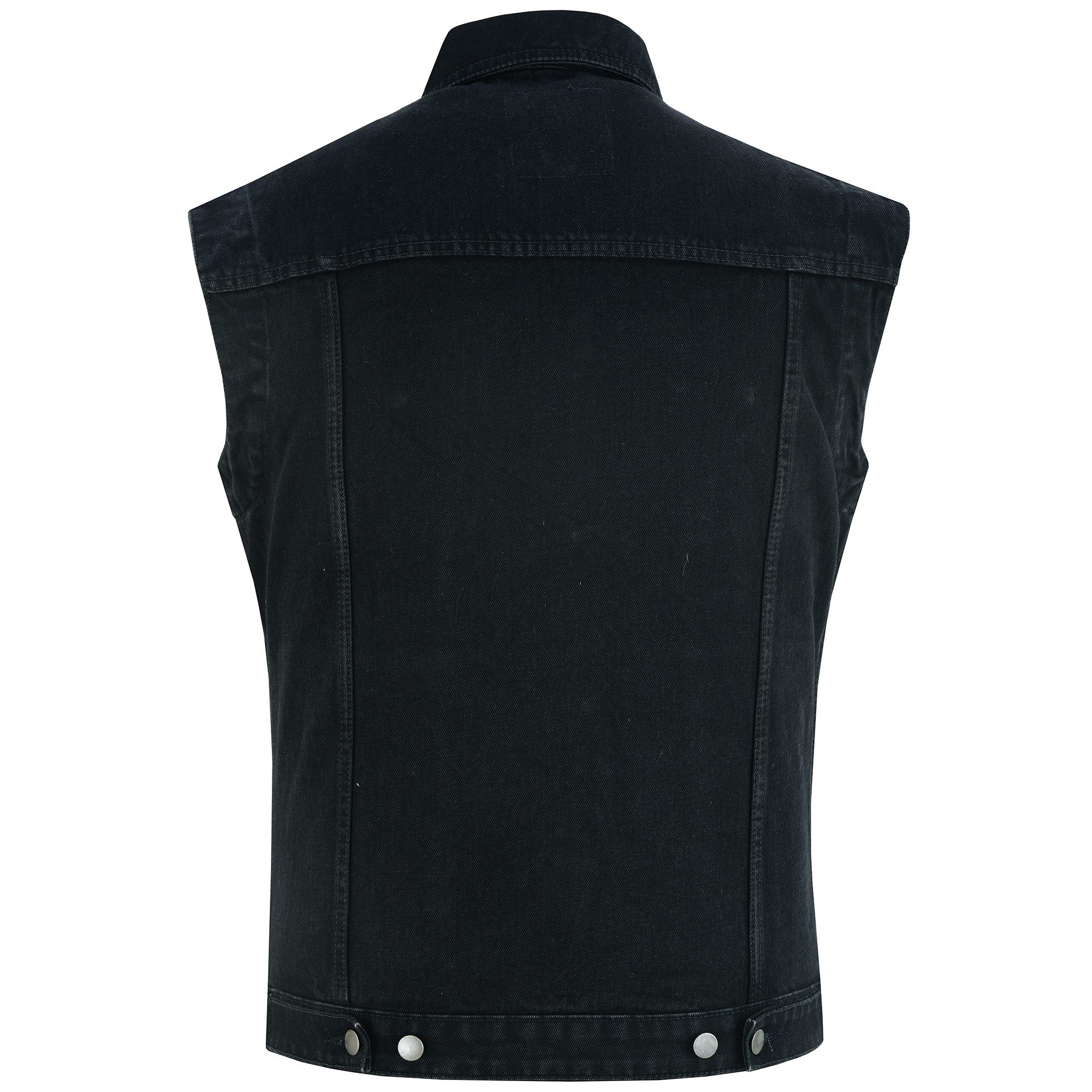 BULLDT Motorradweste BLD698 Jeansweste Biker Kutte Denimweste Bikerweste Motorradweste Weste