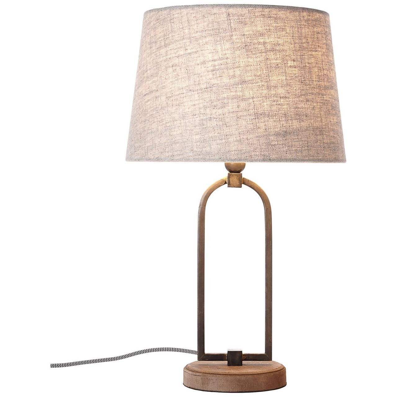 Brilliant Tischleuchte 1x A60, Sora, Tischleuchte beige für Sora geeignet Lampe 30cm E27, No 40W