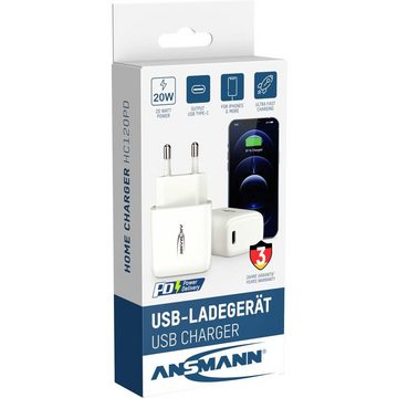 ANSMANN AG USB Ladegerät HC120PD 20 Watt USB-C® Anschluss USB-Ladegerät