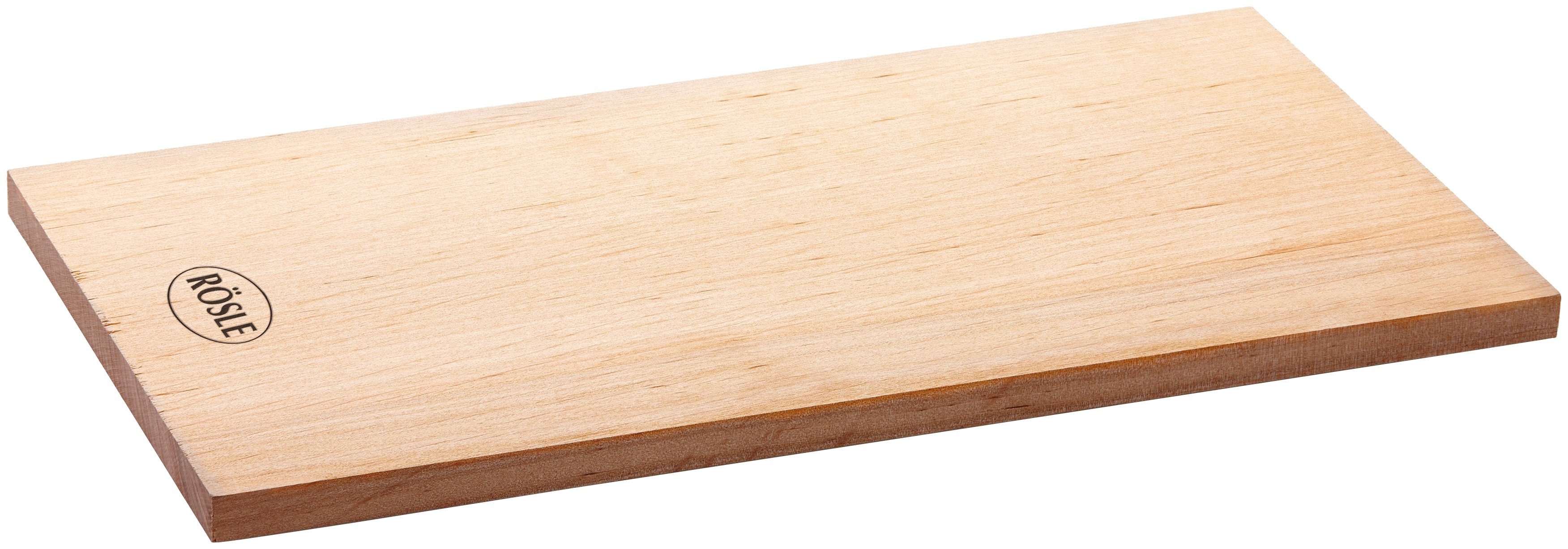 RÖSLE Aromaplanke Holzplanke Erlenholz, 25174, Massivholz, (2-St), für Holzaroma im Grillgut, mehrfach verwendbar, Naturprodukt