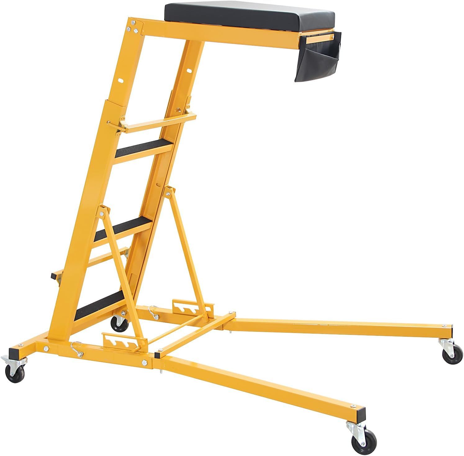 GarveeMore Reifenmontagemaschine Automotive Topside Creeper Kraftfahrzeuge,Faltbare Creeper, für Autoreparatur und -wartung, mit Einstellbarer Höhe,4 Lenkrollen