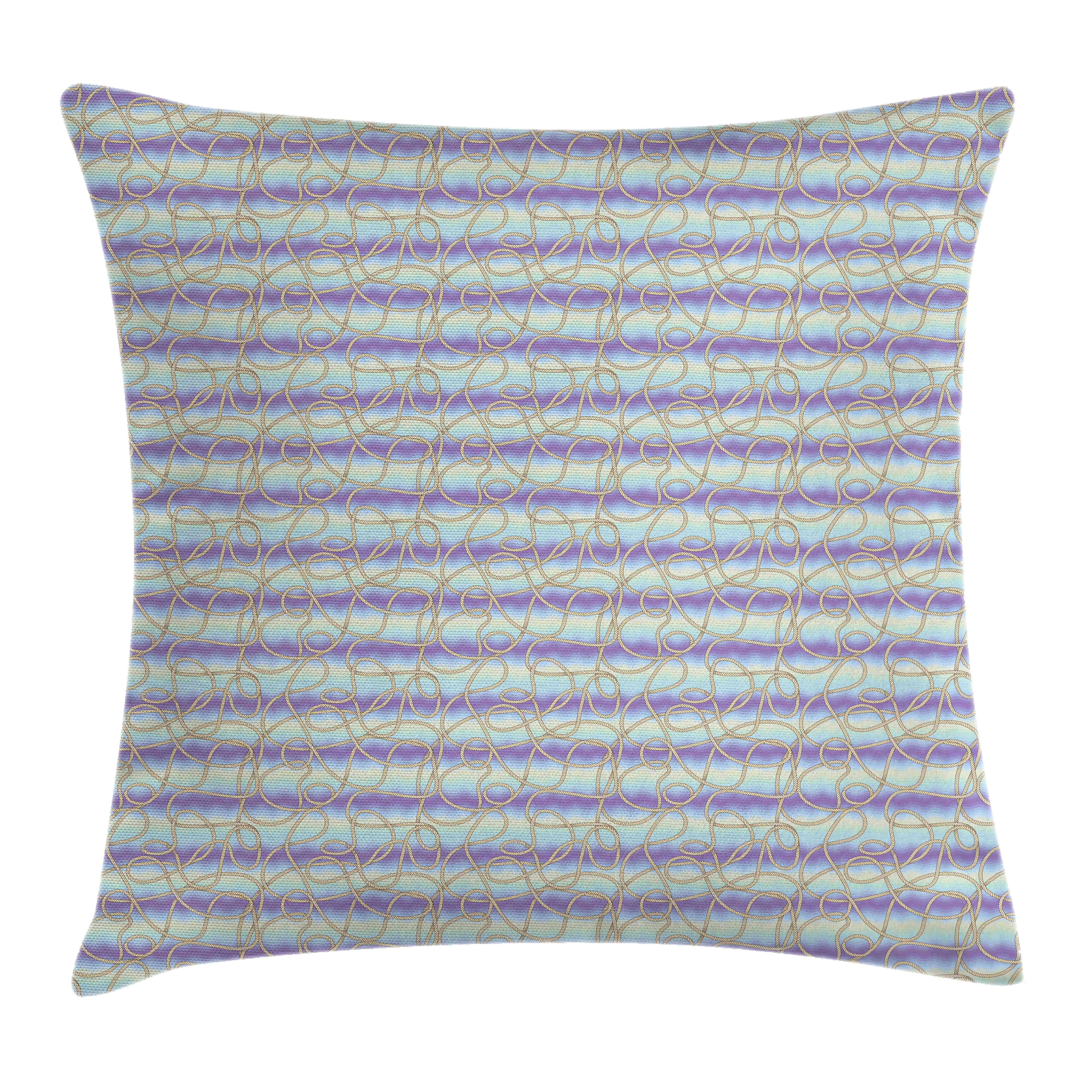 mit Abakuhaus Wellen Farben Tangled Klaren Farbfesten Kissenbezüge Druck, (1 Wasser Beidseitiger Reißverschluss Stück), blau Waschbar mit Seile Kissenhülle