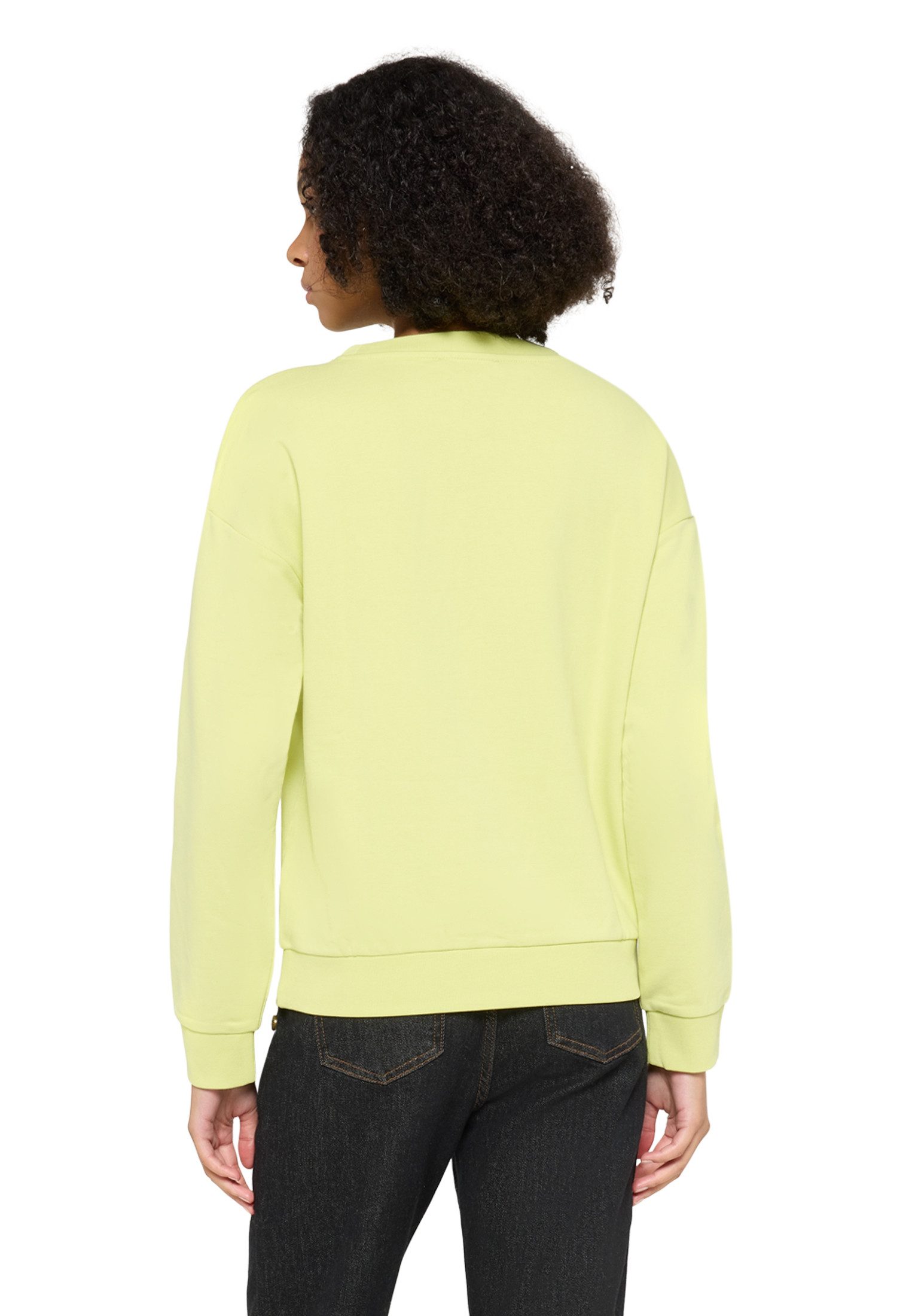 Cartoon Sweatshirt Damen mit Rippbündchen