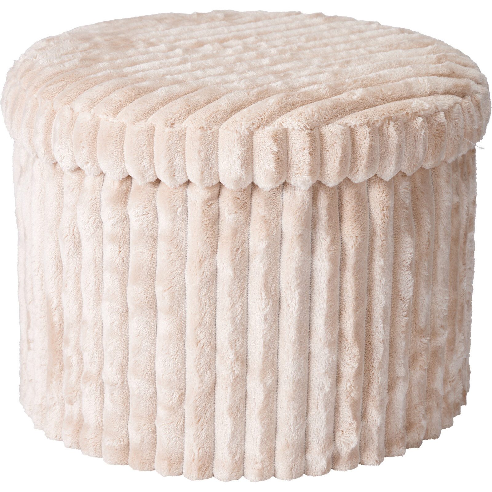 Storage solutions Polsterhocker Runde Pouf mit Stauraum, faltbar, Ø 43 cm x 32,5 cm