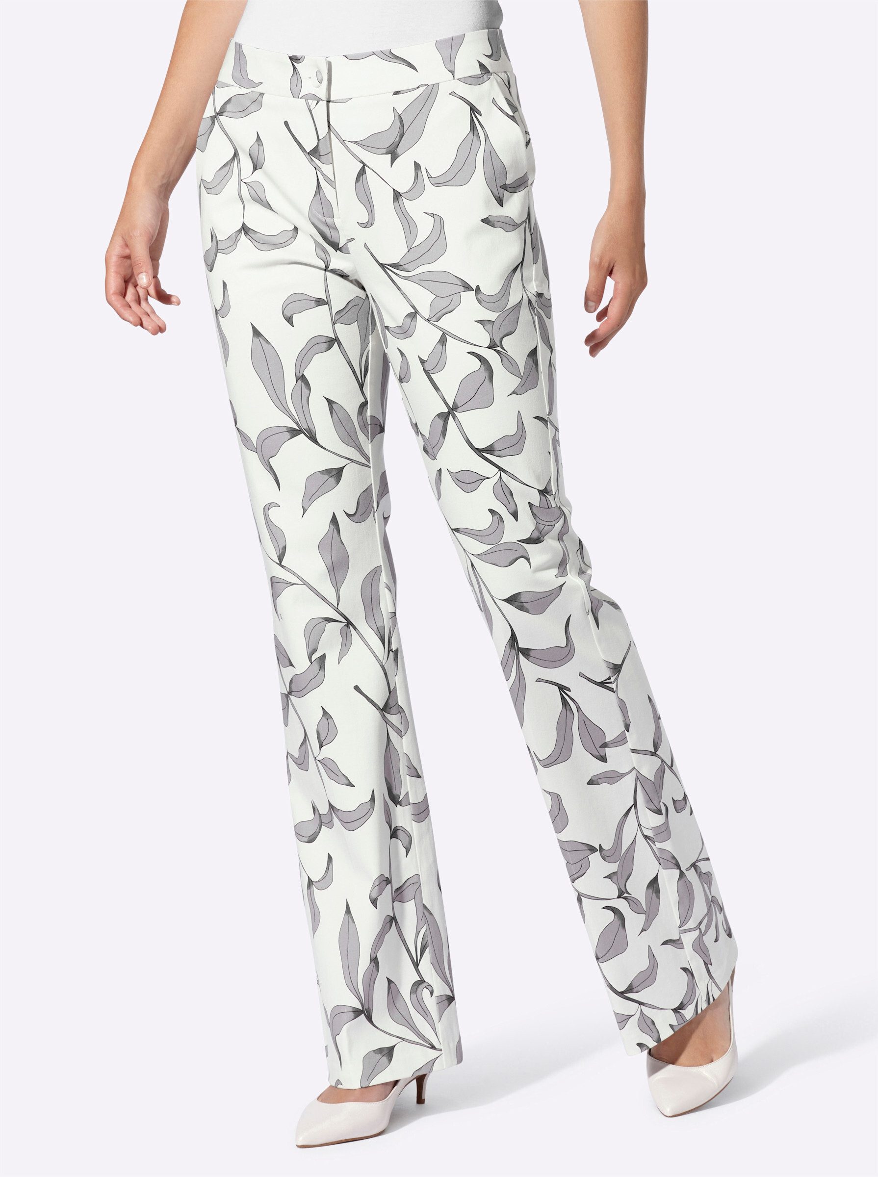 heine Jerseyhose Druckhose Innenbeinlänge ca. 81 günstig online kaufen