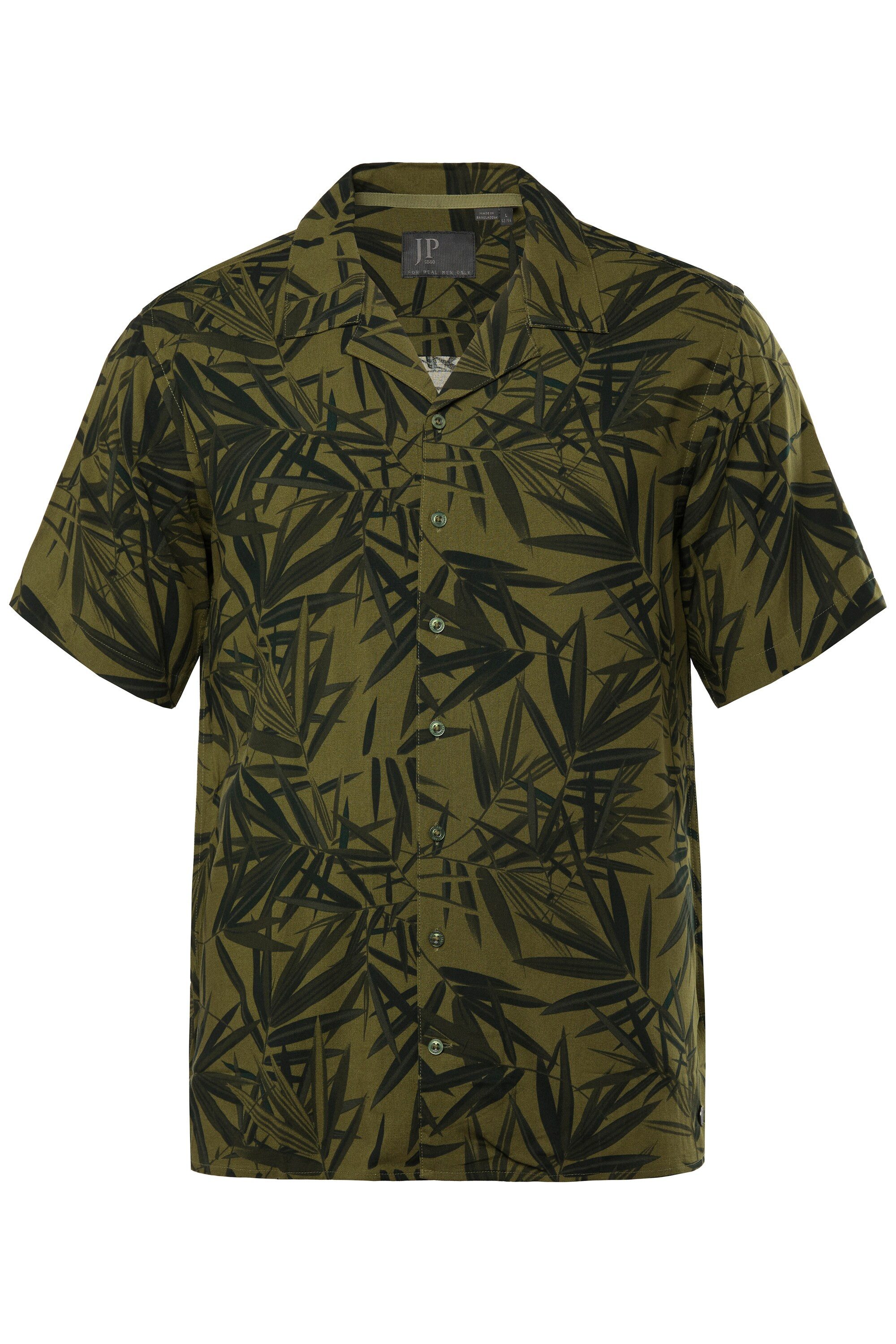 JP1880 Kurzarmhemd JP1880 Hemd Halbarm Alloverprint Kuba-Kragen günstig online kaufen