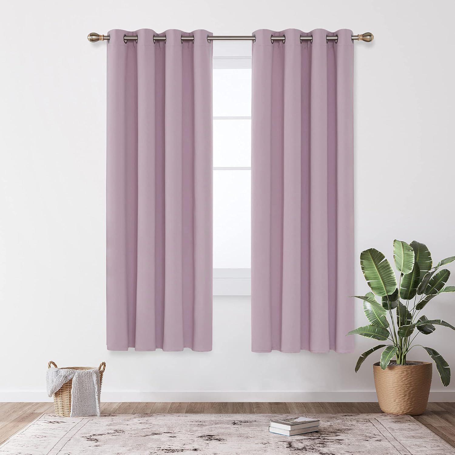 Deconovo Verdunkelungsvorhang Gardinen mit Ösen Blickdichte Vorhang Kältesc günstig online kaufen