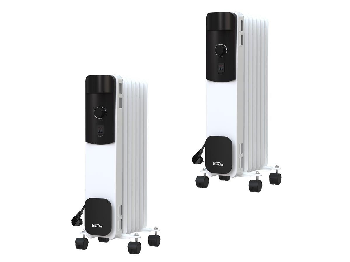 Güde Ölradiator 85190-01, 1500 W, 3 Heizstufen, 7 Rippen, mit Betriebskontrollleuchten