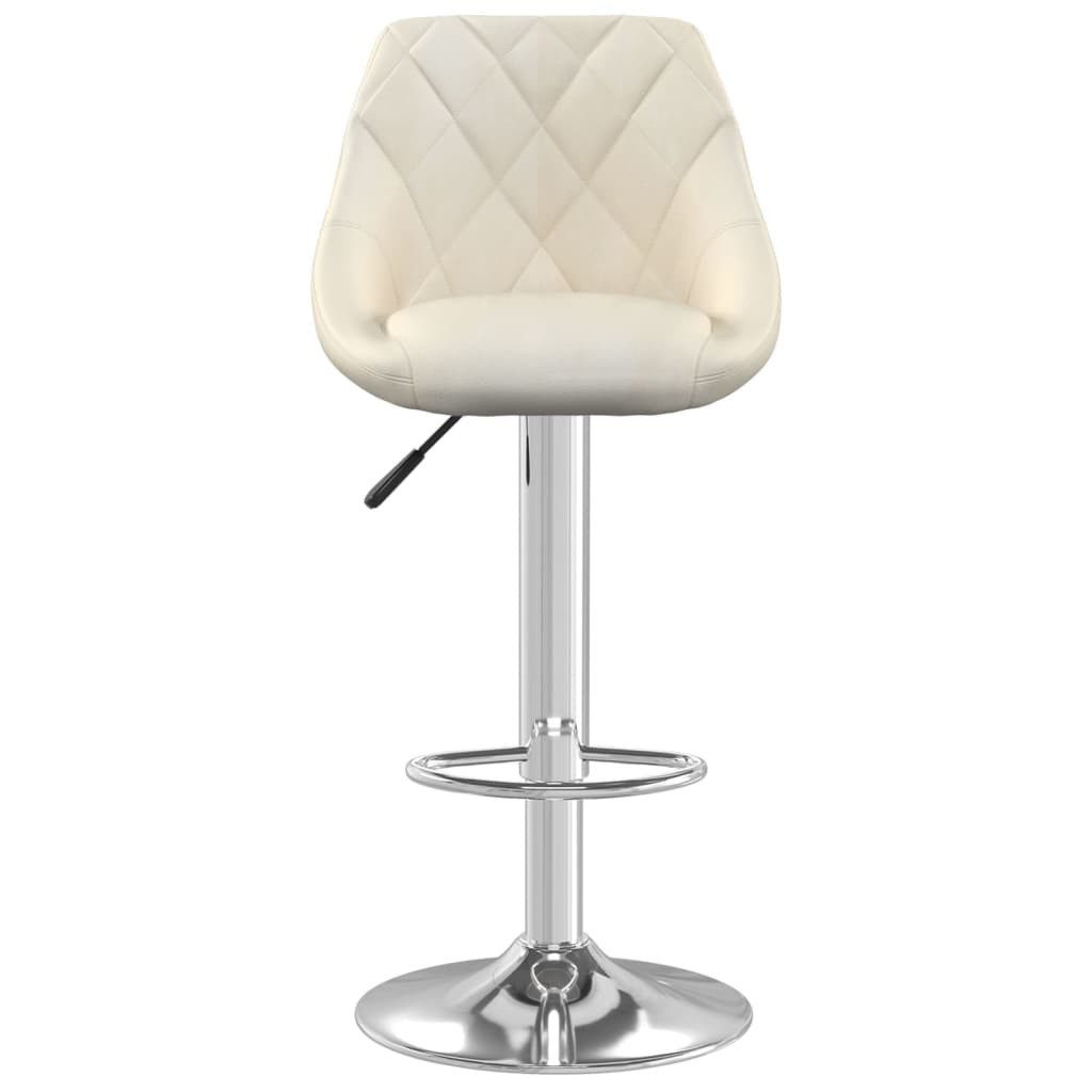 vidaXL Barhocker Barhocker Creme Samt (1 günstig online kaufen