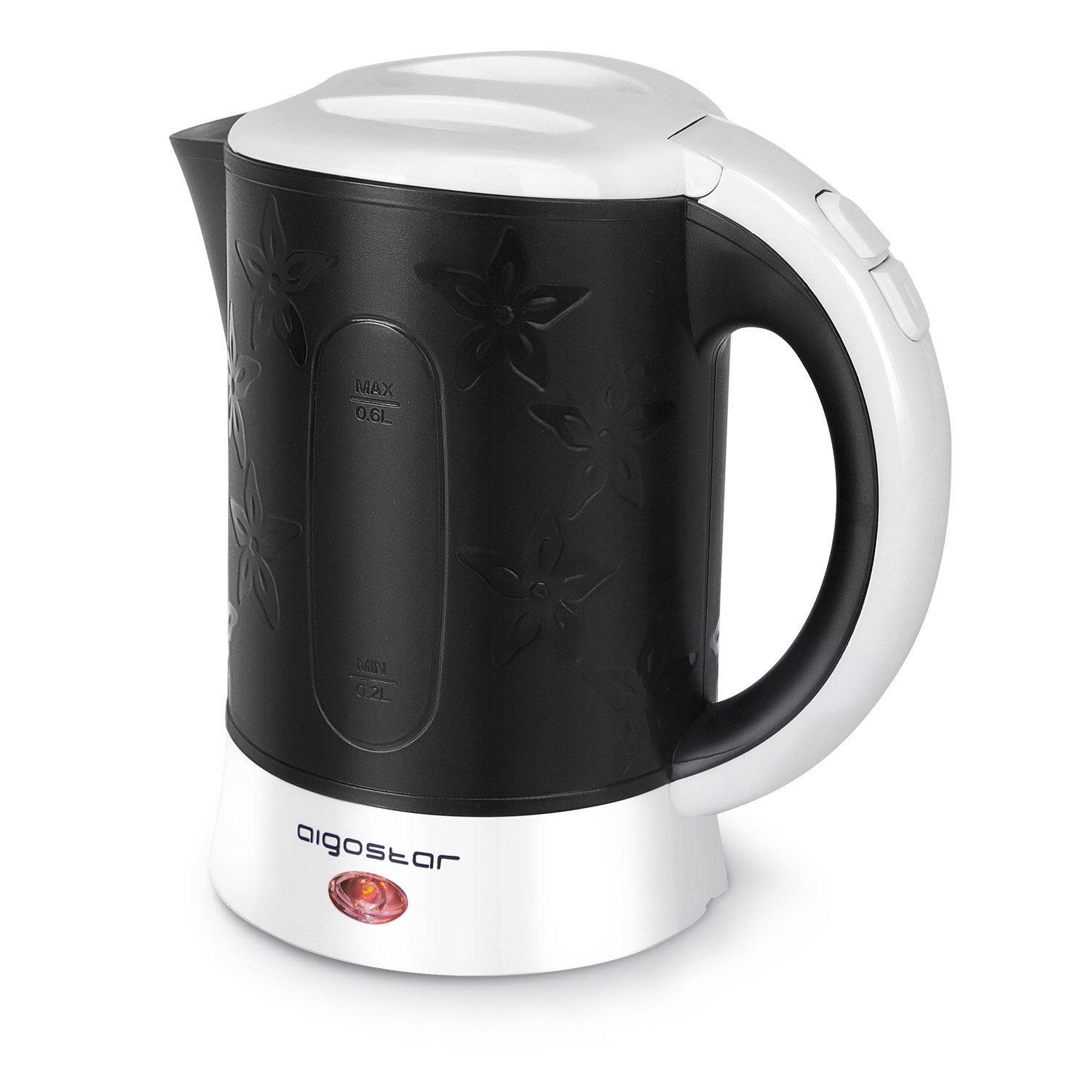 Aigostar Wasserkocher Aigostar - Kleiner Wasserkocher 0,6 L, 2 Tassen und 2 Teelöffel, Kleiner Wasserkocher 0,6 L, 2 Tassen und 2 Teelöffel