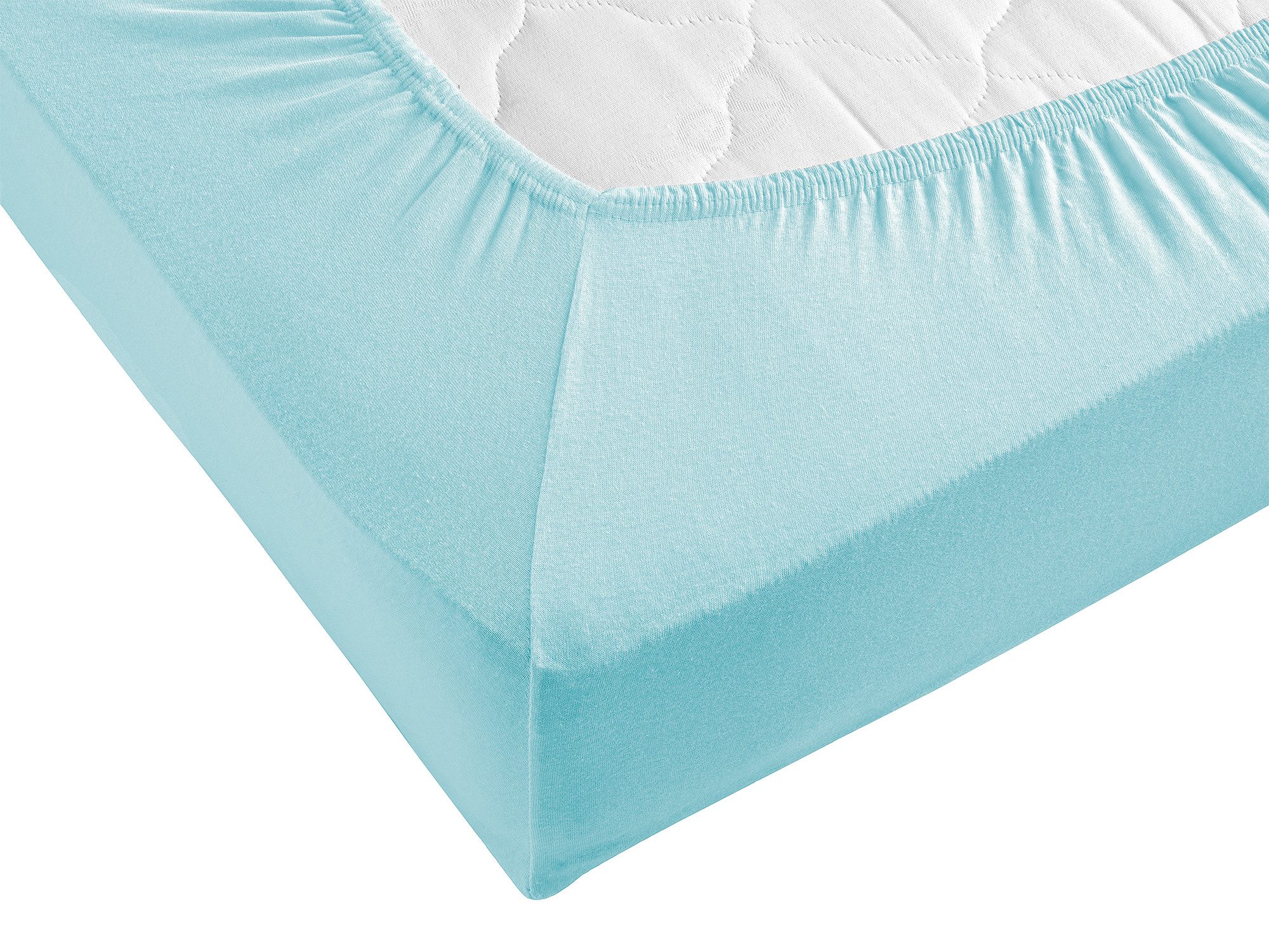 Visaggio Spannbettlaken Jersey aus 100% Baumwolle Boxspringbett / Wasserbet günstig online kaufen