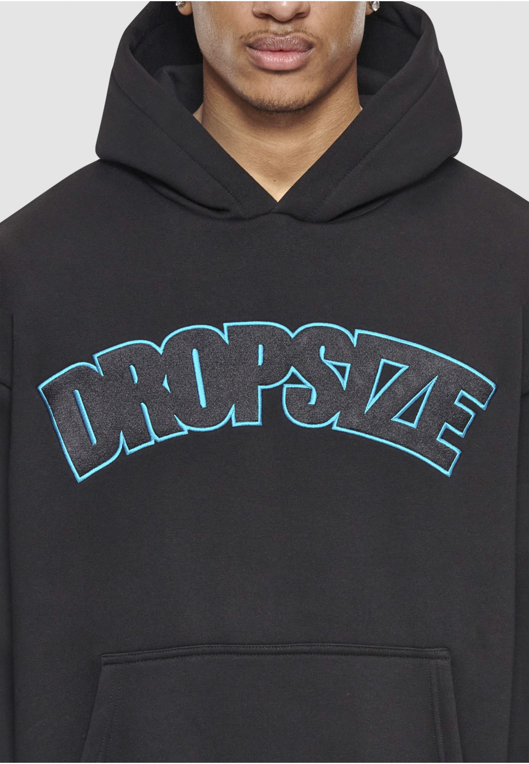 Dropsize Kapuzenpullover Dropsize Herren Dropsize Heavy Overisze Outline Embo Hoodie (1-tlg)