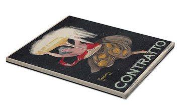 Posterlounge Leinwandbild Leonetto Cappiello, Contratto, 1922, Wohnzimmer Vintage Malerei