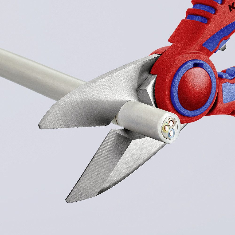 Knipex Elektrikerschere Knipex KNIPEX 95 05 10 SB Elektrikerscheren mit Mehrkomponenten-Hüllen